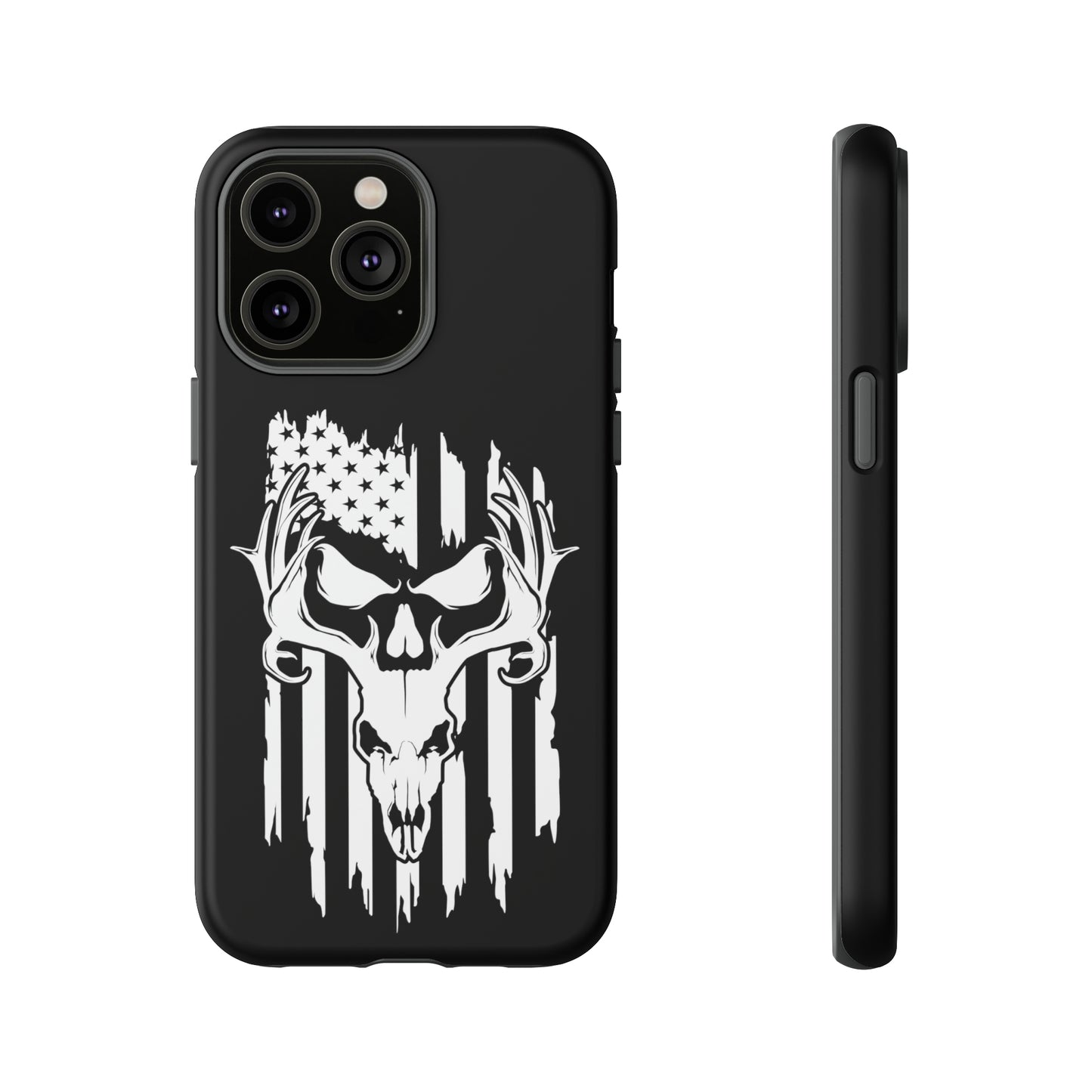 Deer Skull American Flag Phone Case