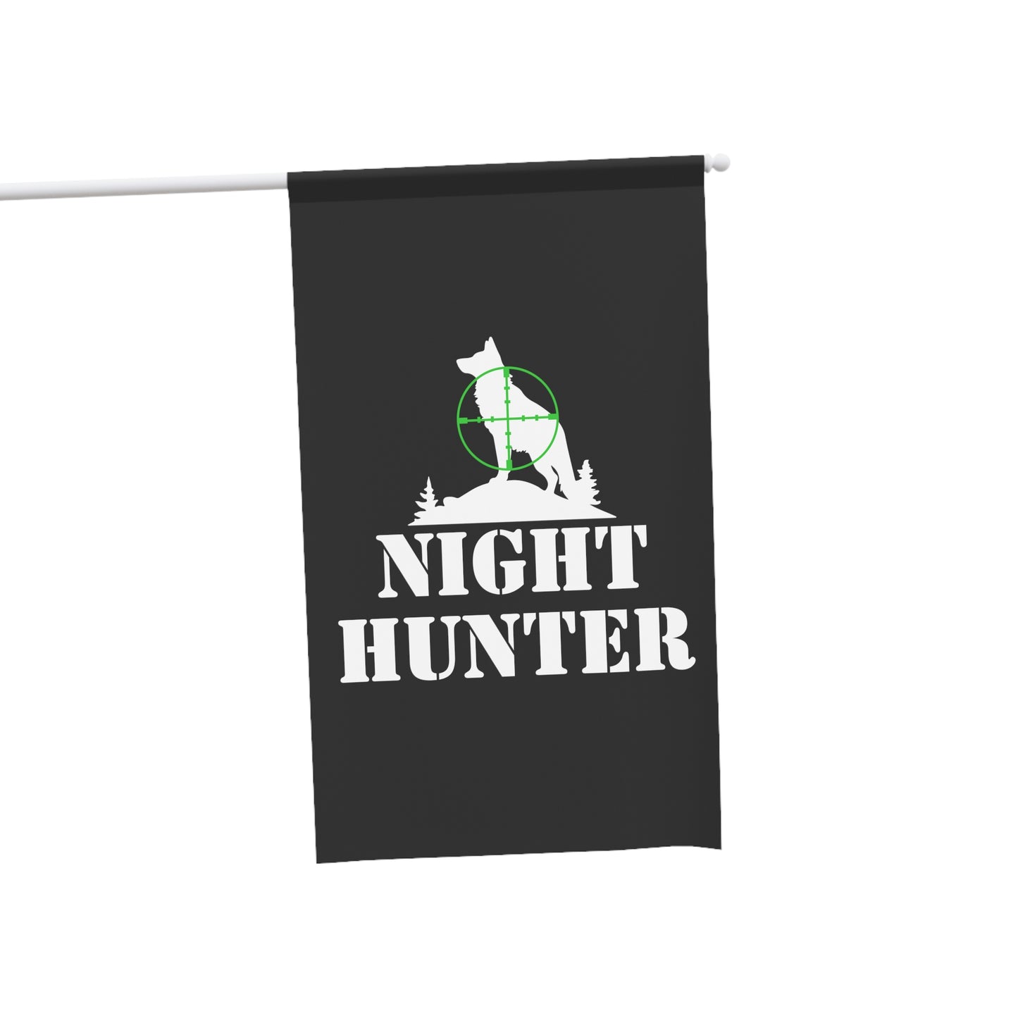 Coyote Night Hunter Green Dot Flag