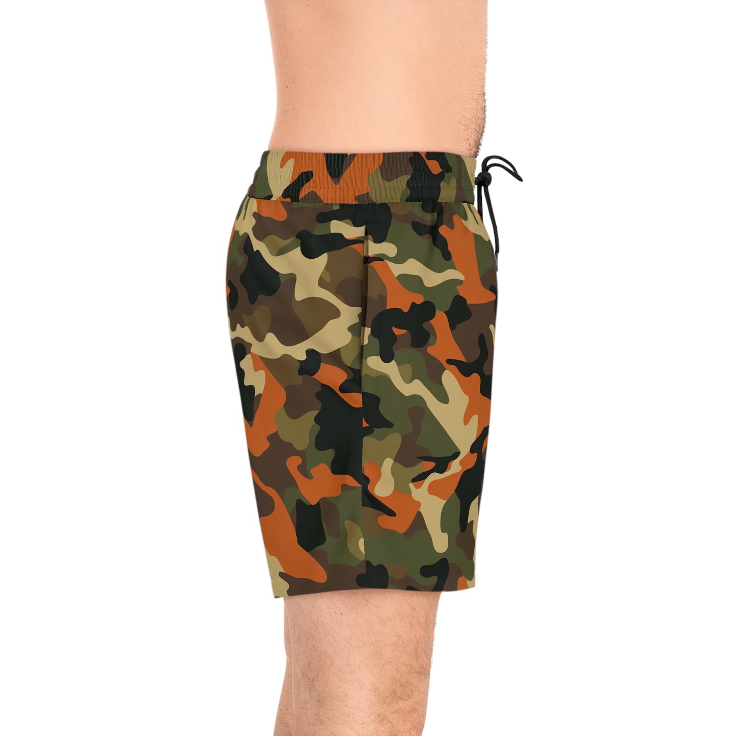 Brown Camo Swim Trunks