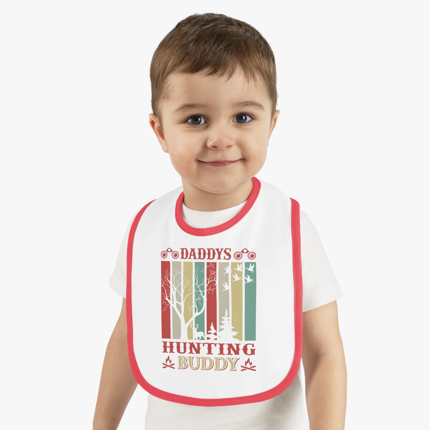 Daddy's Hunting Buddy Baby Jersey Bib