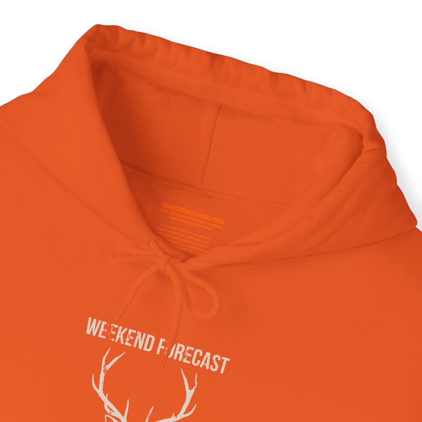 Weekend Forecast Deer Hunting With A Chance Of Beer Drinking Hooded Sweatshirt