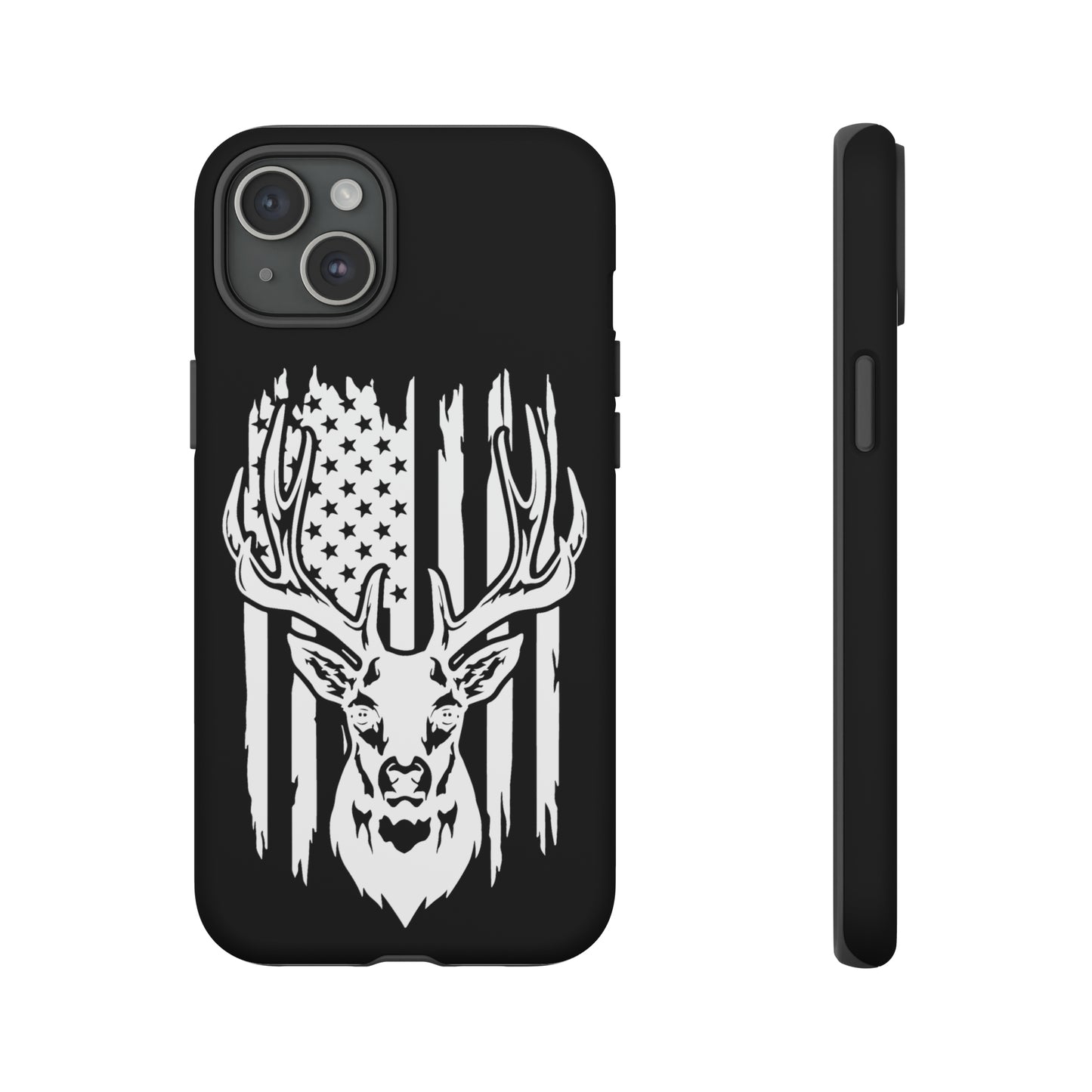 Deer Head American Flag Phone Case