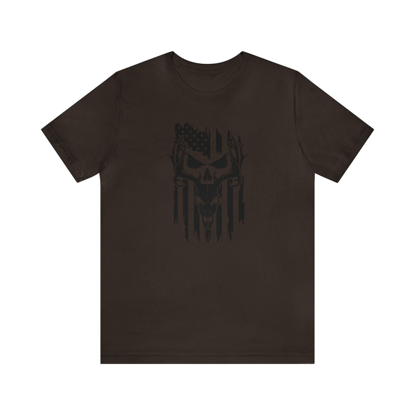 Deer Skull American Flag T-Shirt