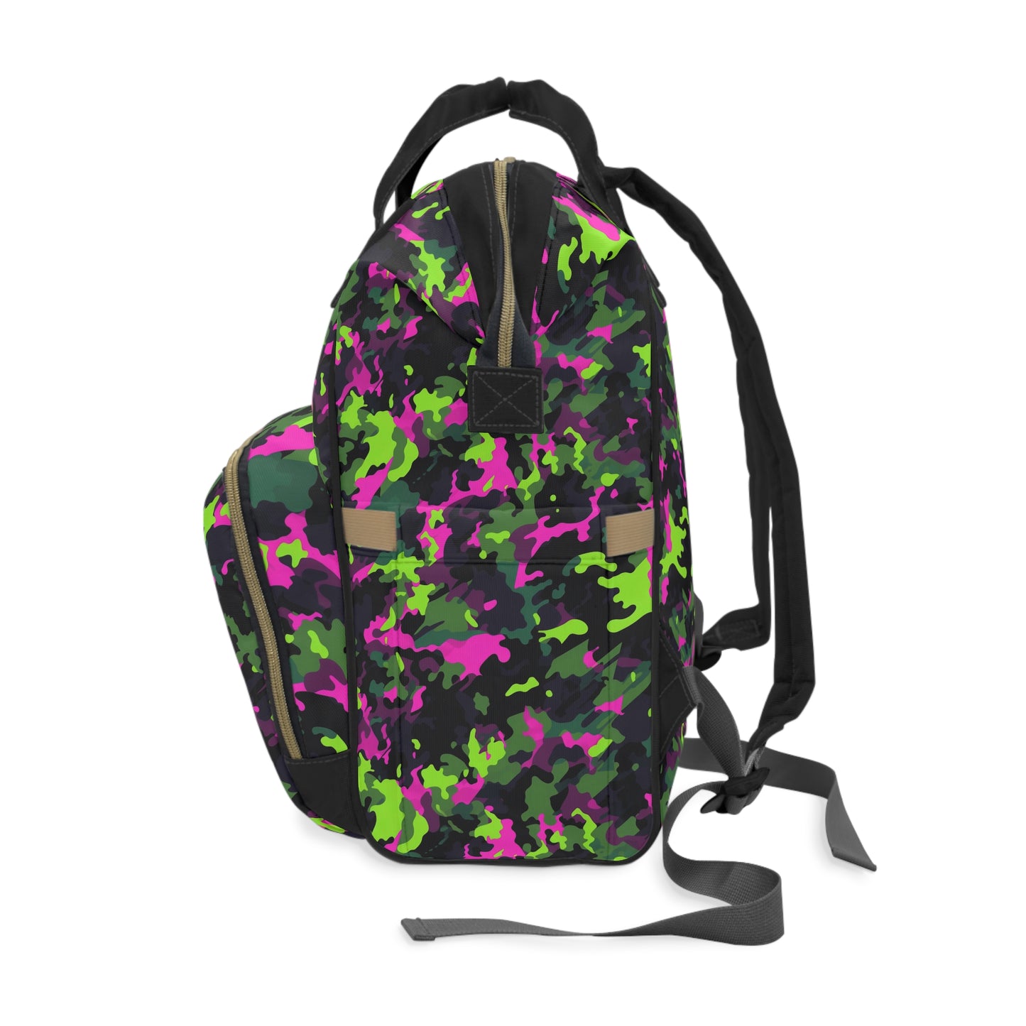 Neon Camo Diaper Backpack