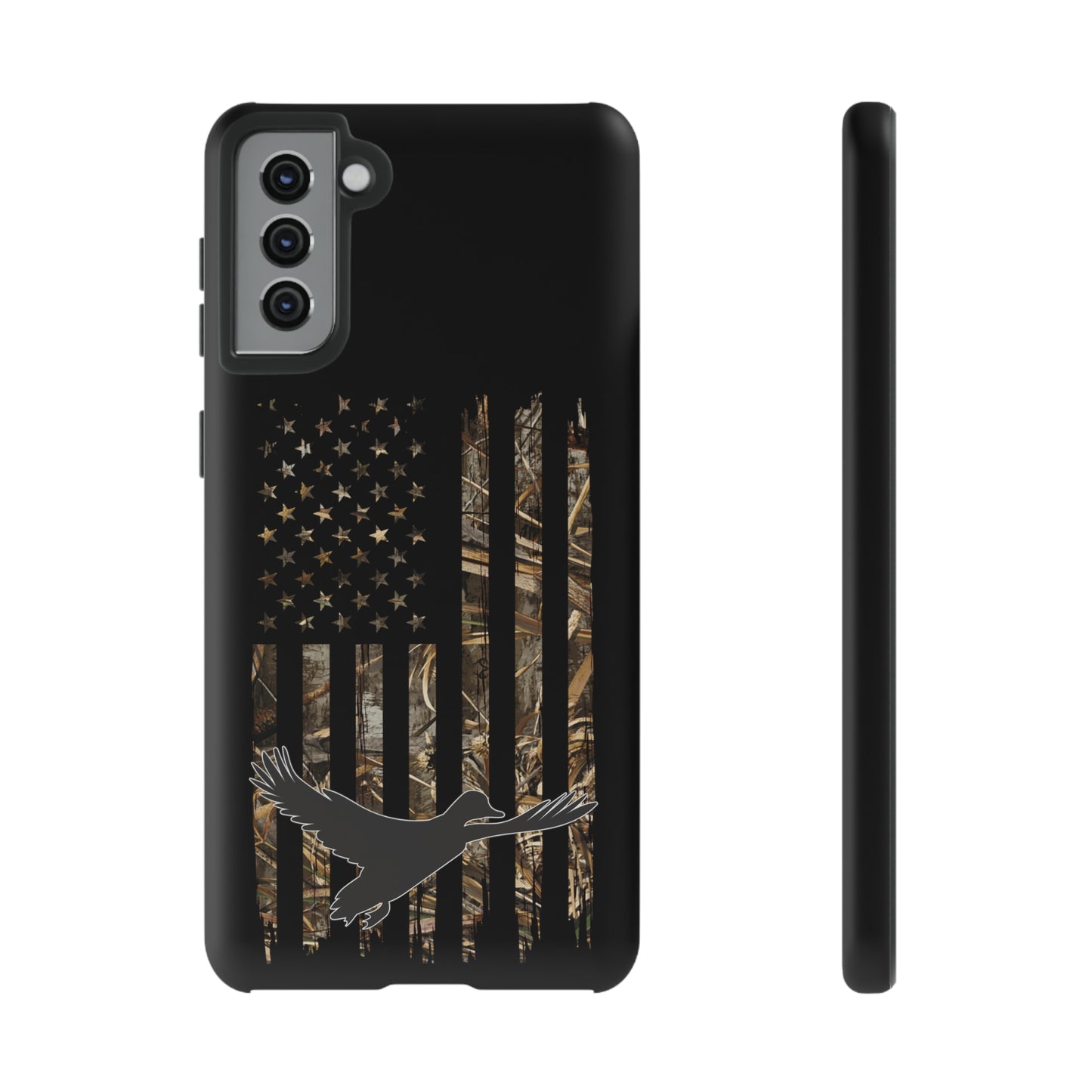 Camo Duck American Flag Phone Case