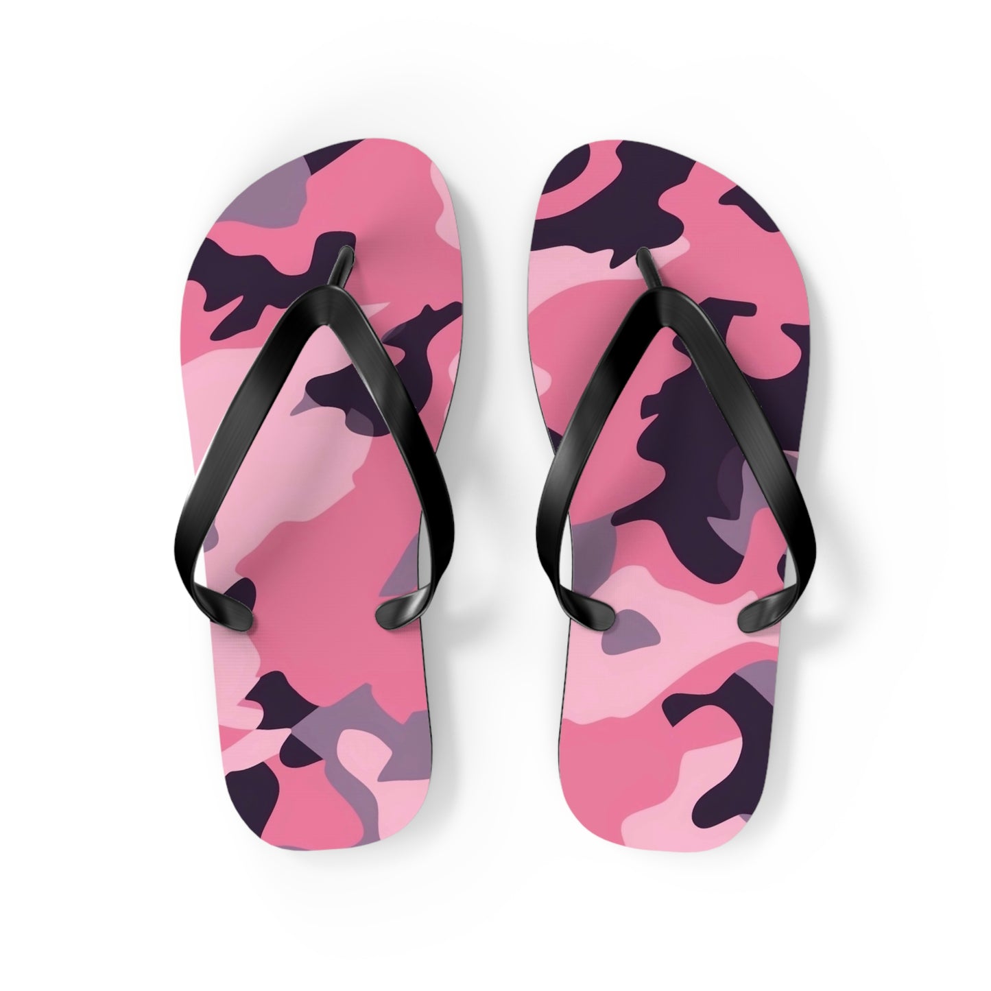 Pink Camo Flip Flops