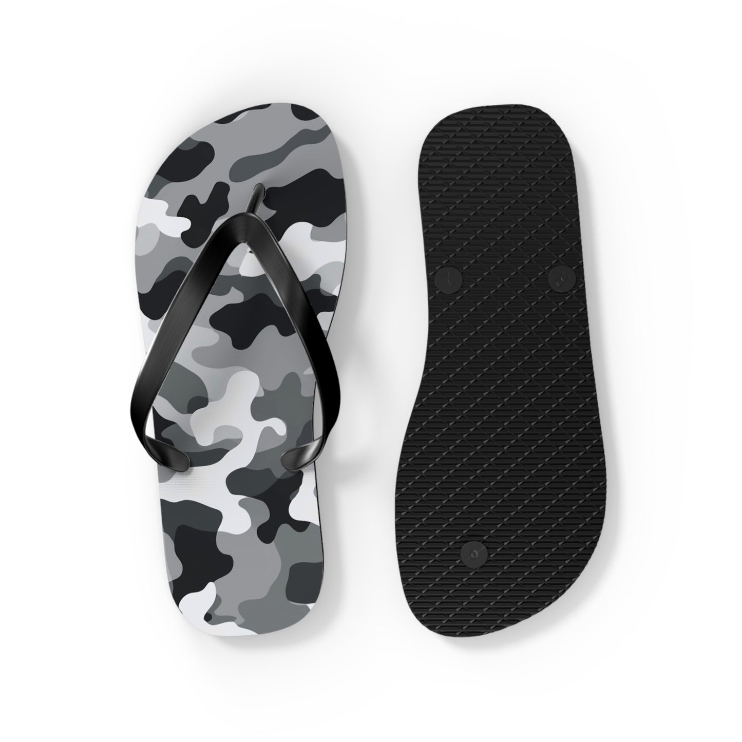 White Camo Flip Flops