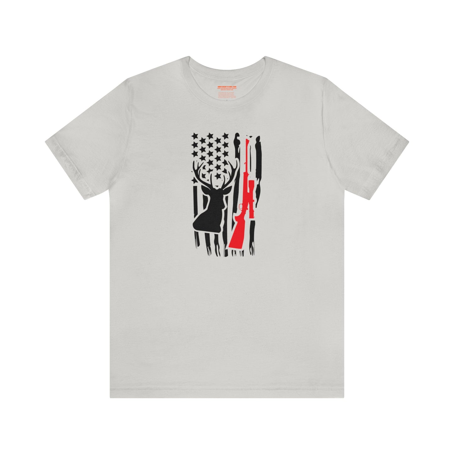 Deer Gun American Flag T-Shirt