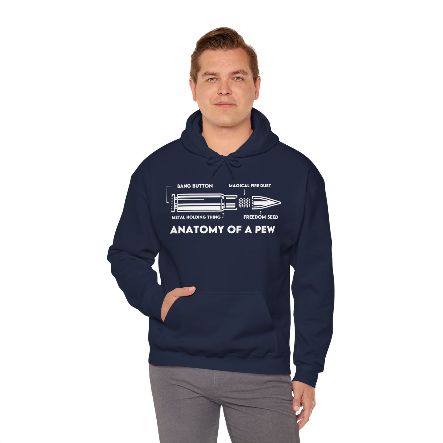 Anatomy of A Pew Hooded Sweatshirt