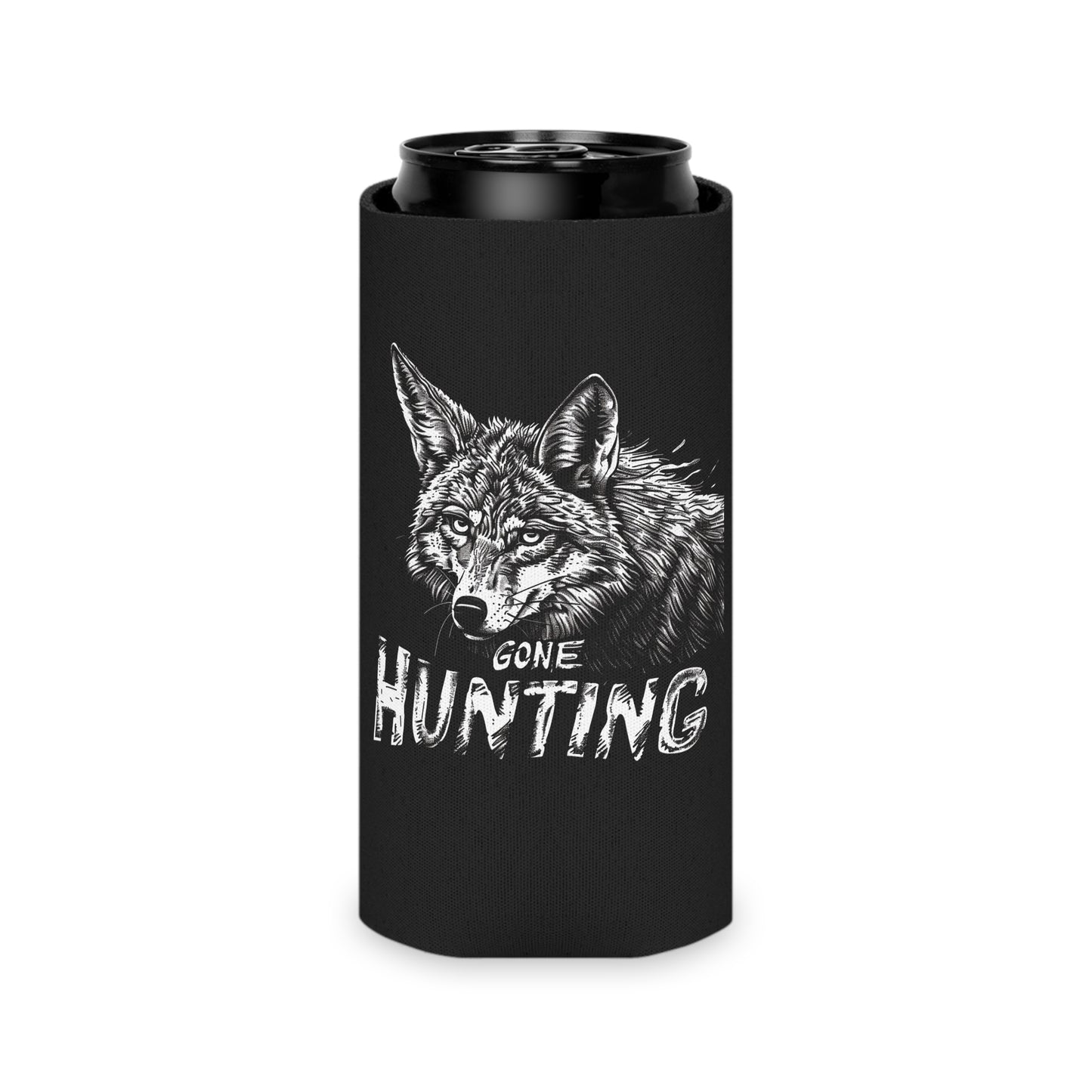 Gone Coyote Hunting Can Cooler