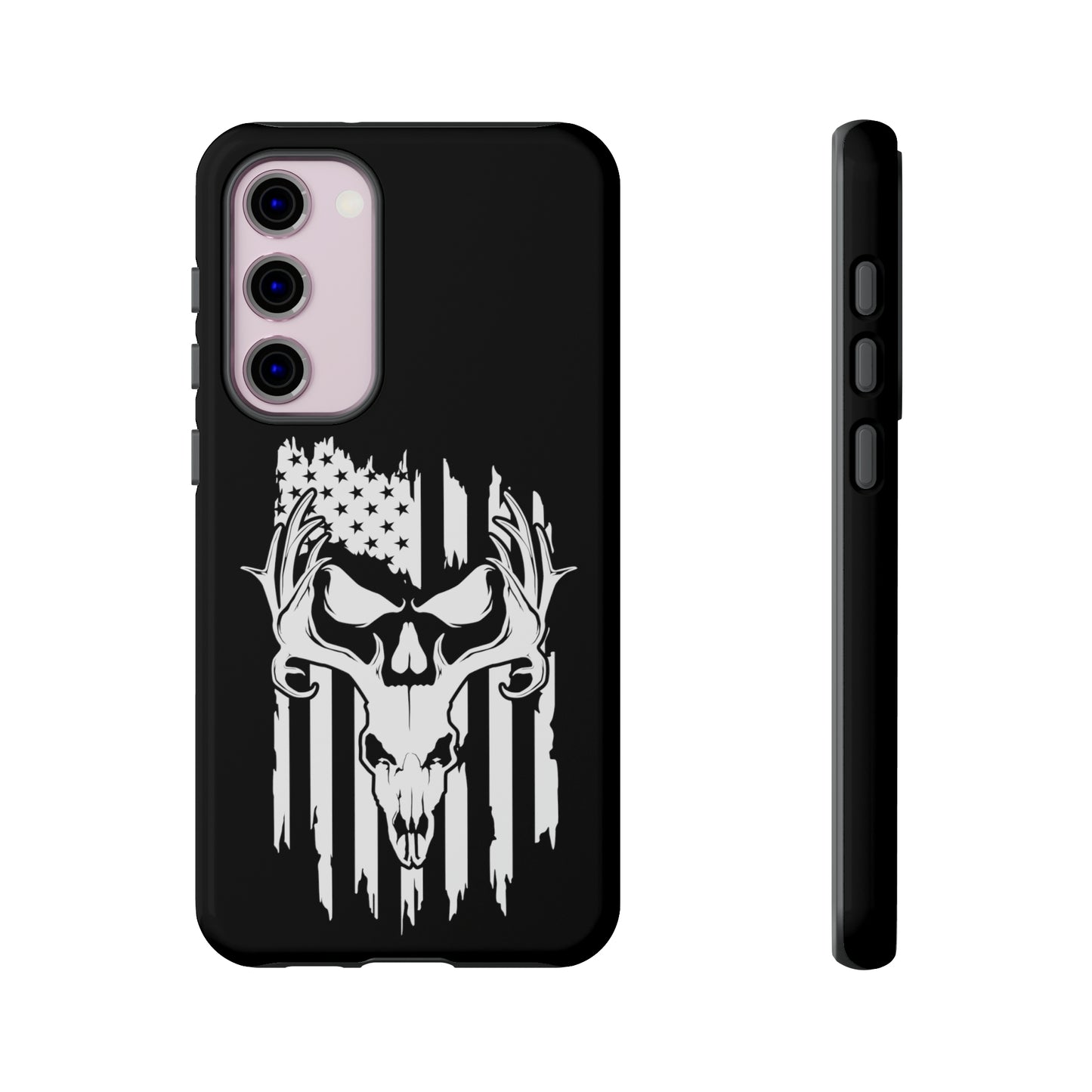 Deer Skull American Flag Phone Case