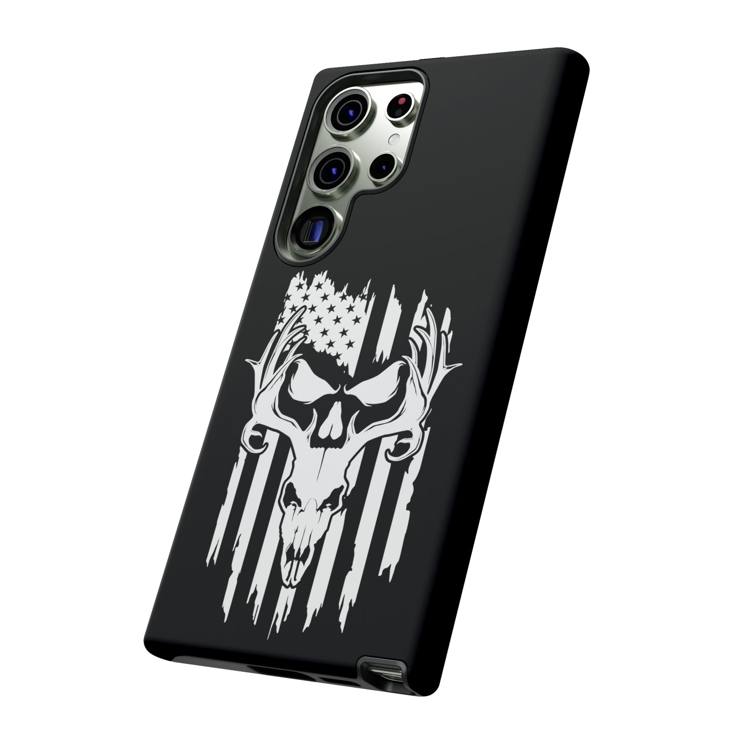 Deer Skull American Flag Phone Case