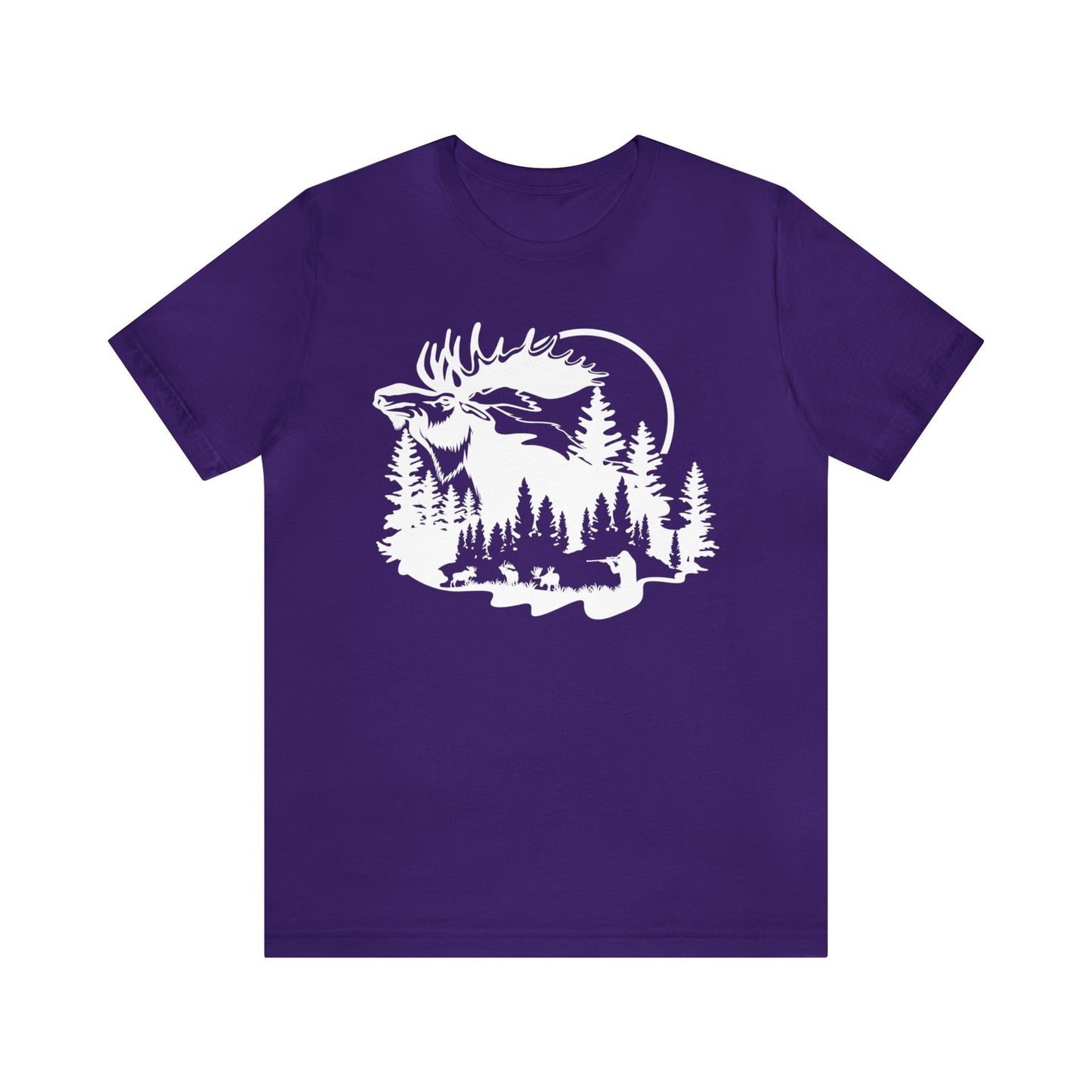 Moose Hunting Scene T-Shirt