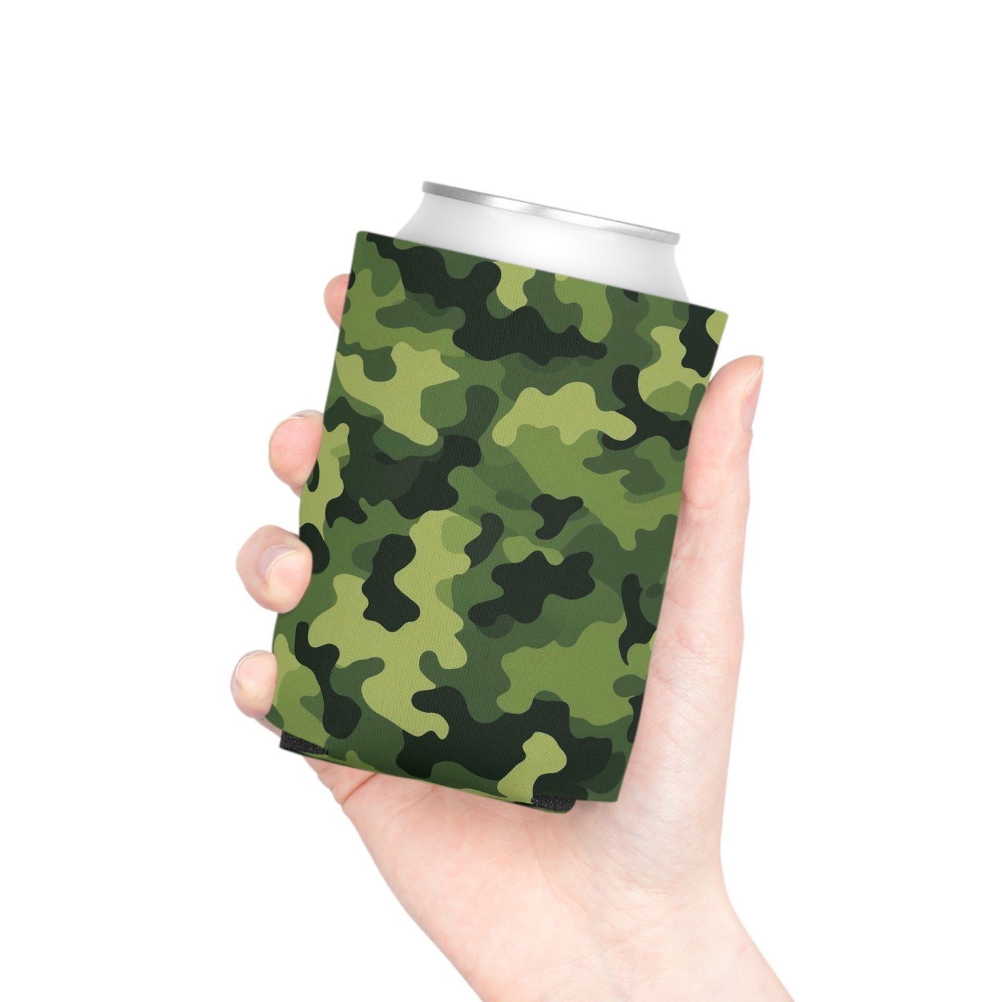 Light Green Camo Can Cooler