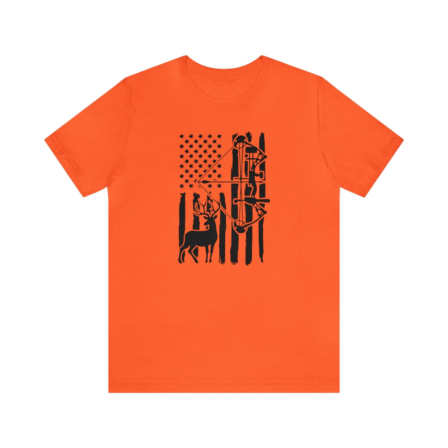 Bow Hunting American Flag T-Shirt