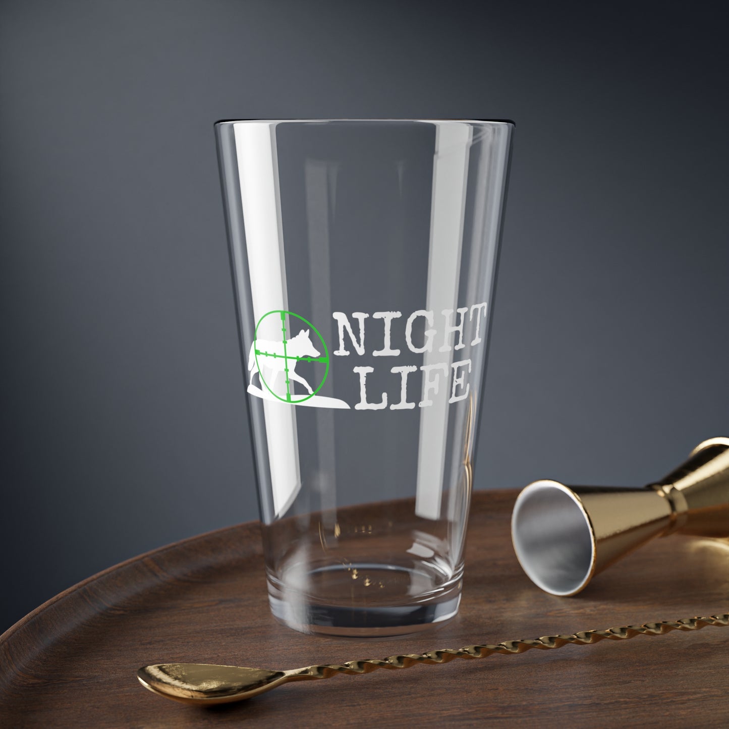 Coyote Night Life Green Scope Pint Glass