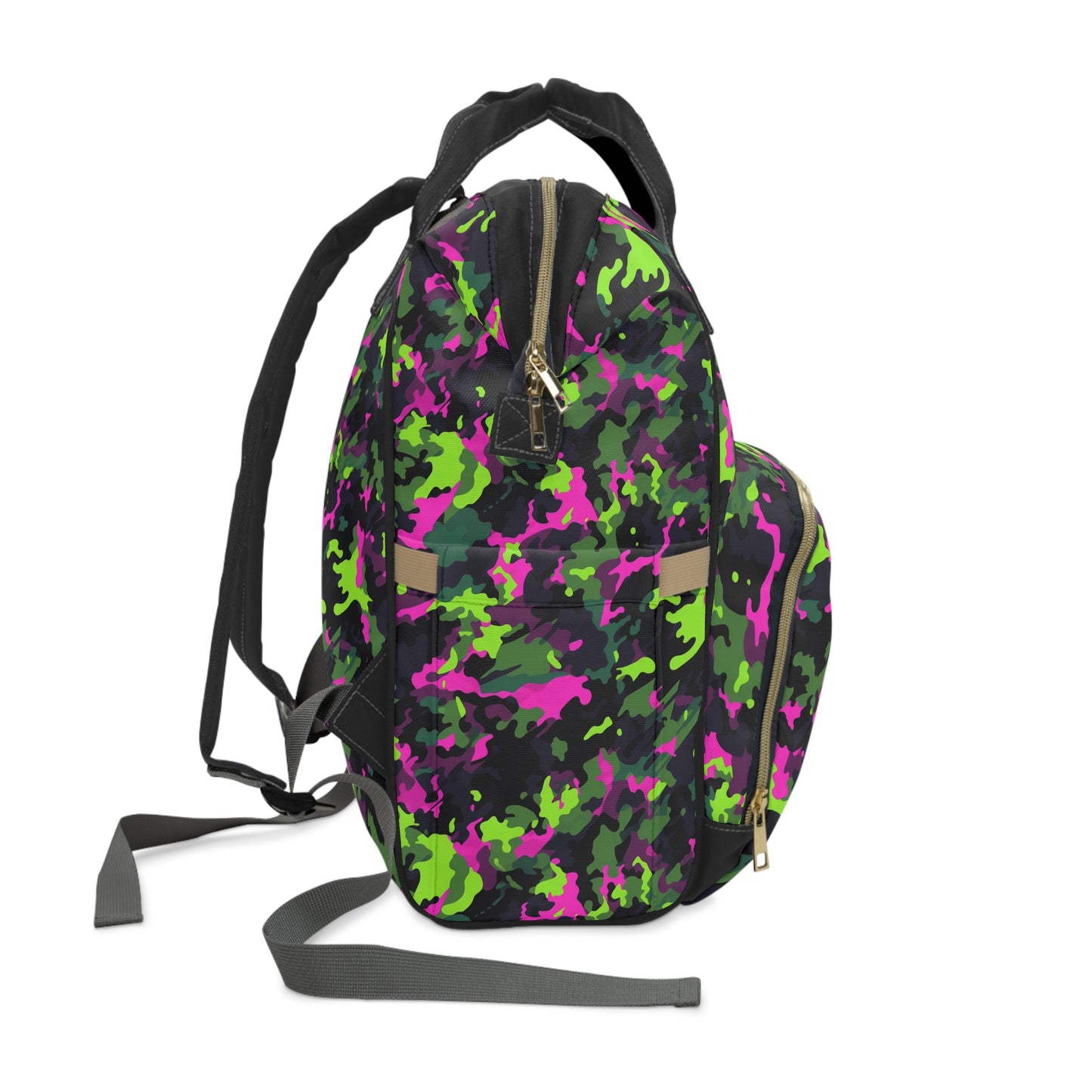 Neon Camo Diaper Backpack