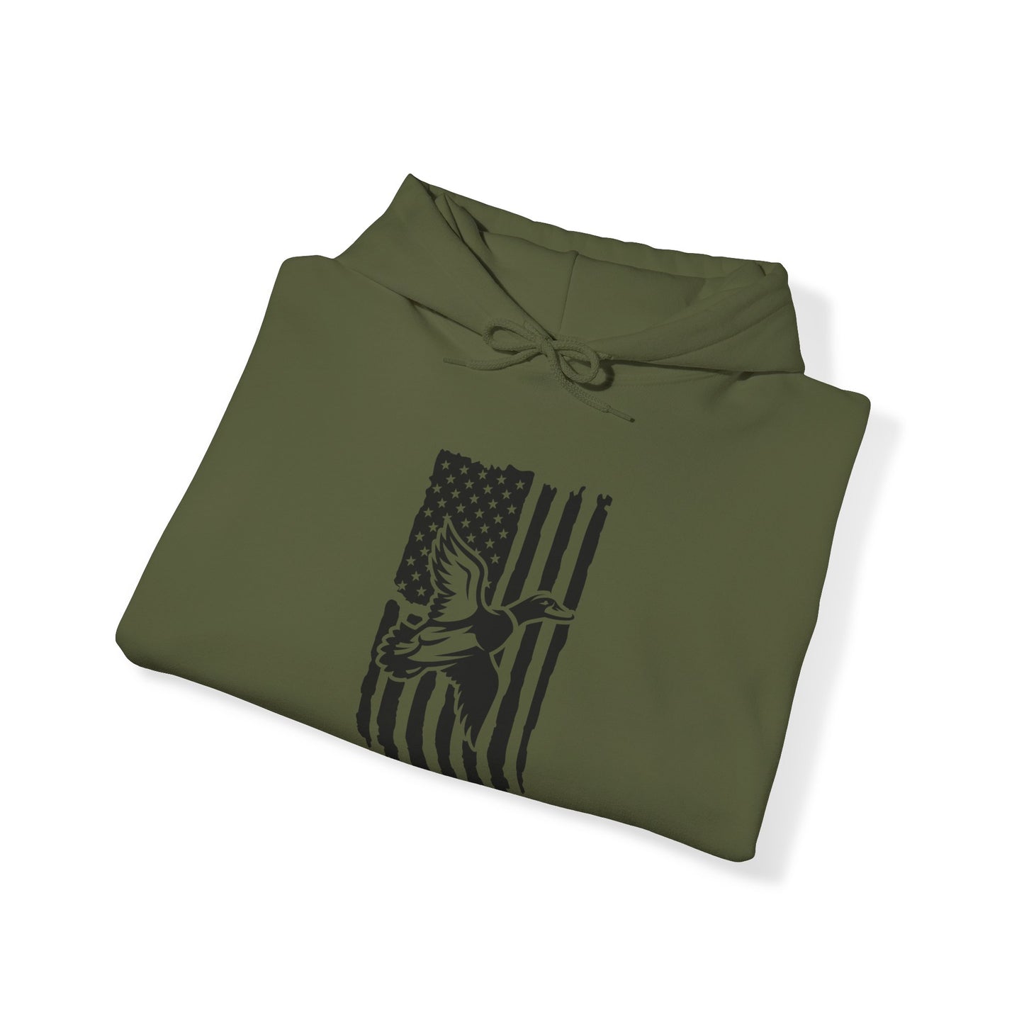 Duck American Flag Hooded Sweatshirt