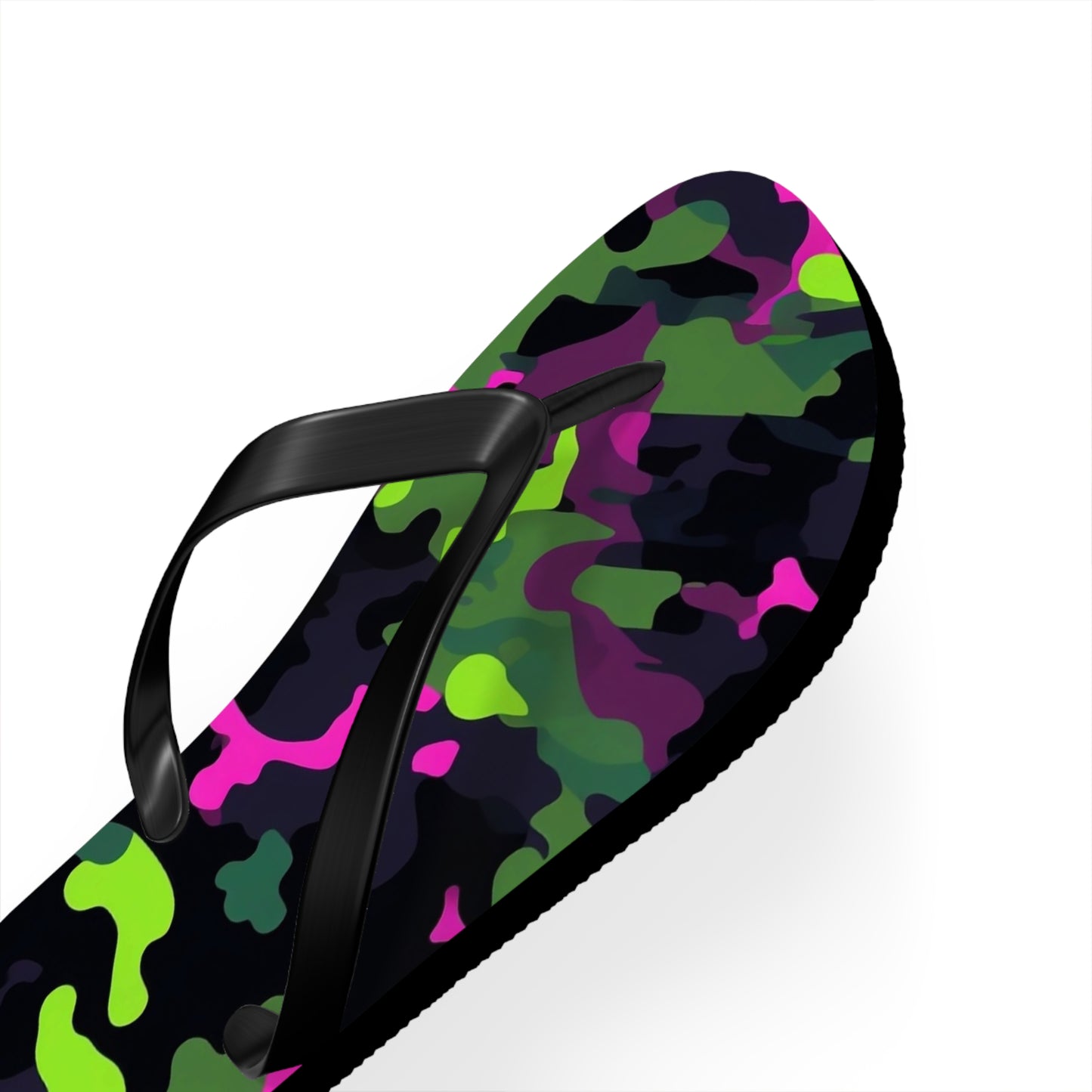 Neon Camo Flip Flops