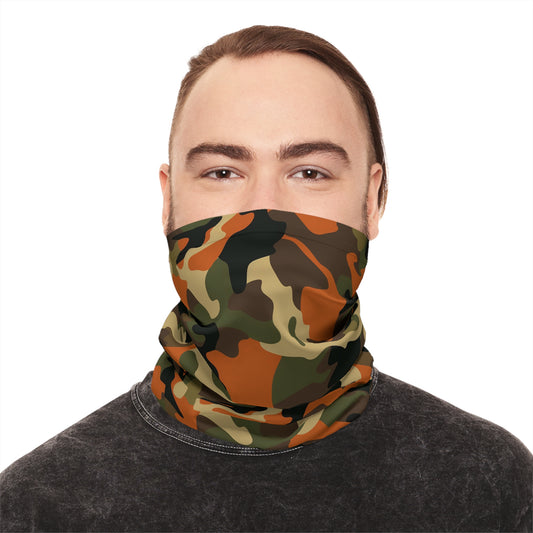 Orange Camo Neck Gaiter