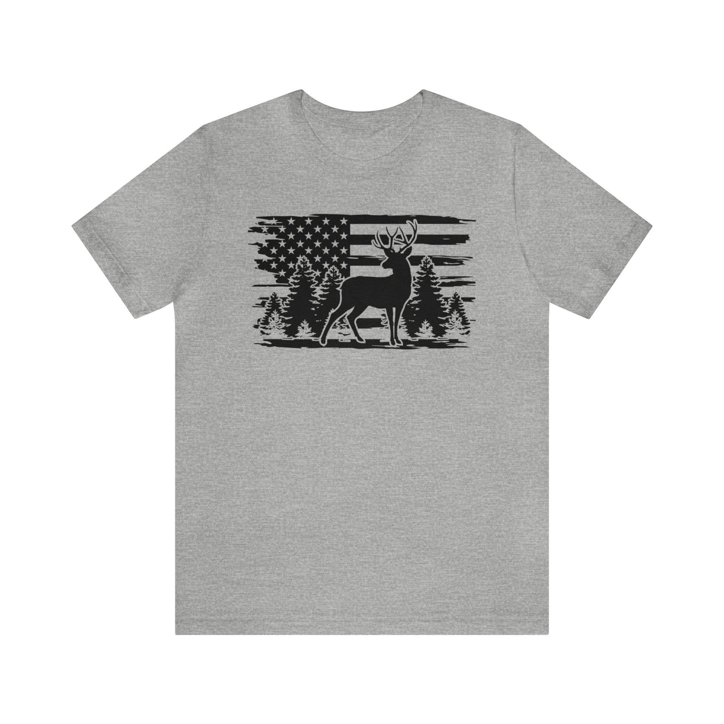 Deer American Flag T-Shirt