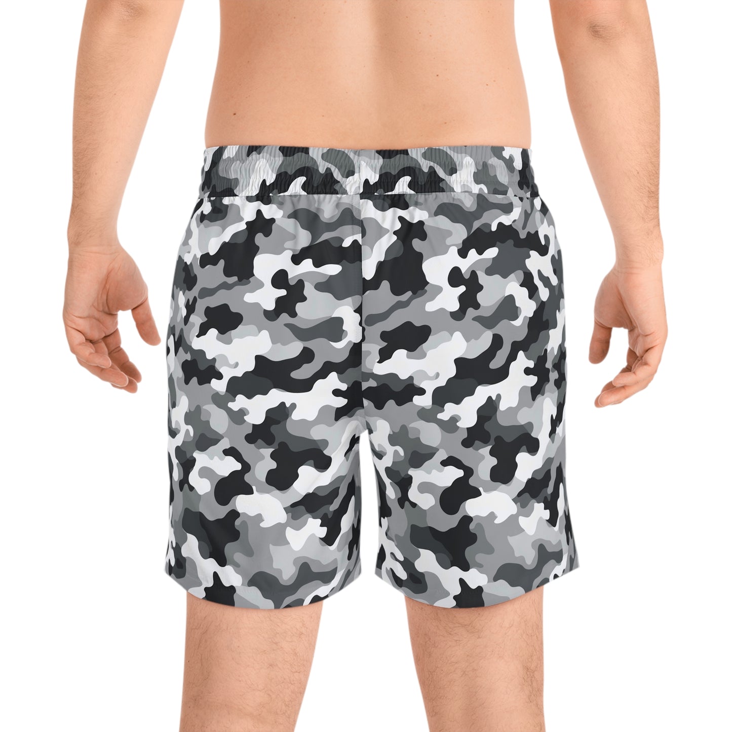 White Camo Swim Trunks