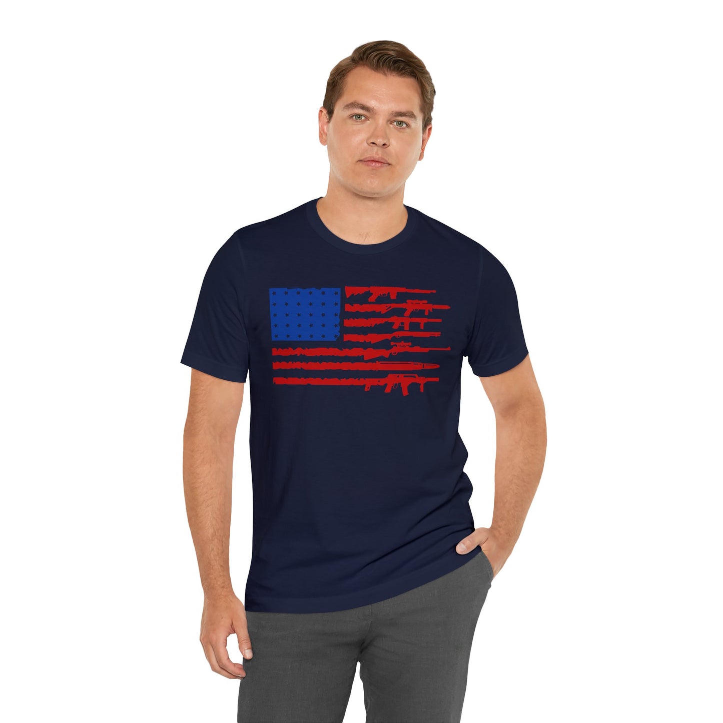 American Flag Guns T-Shirt