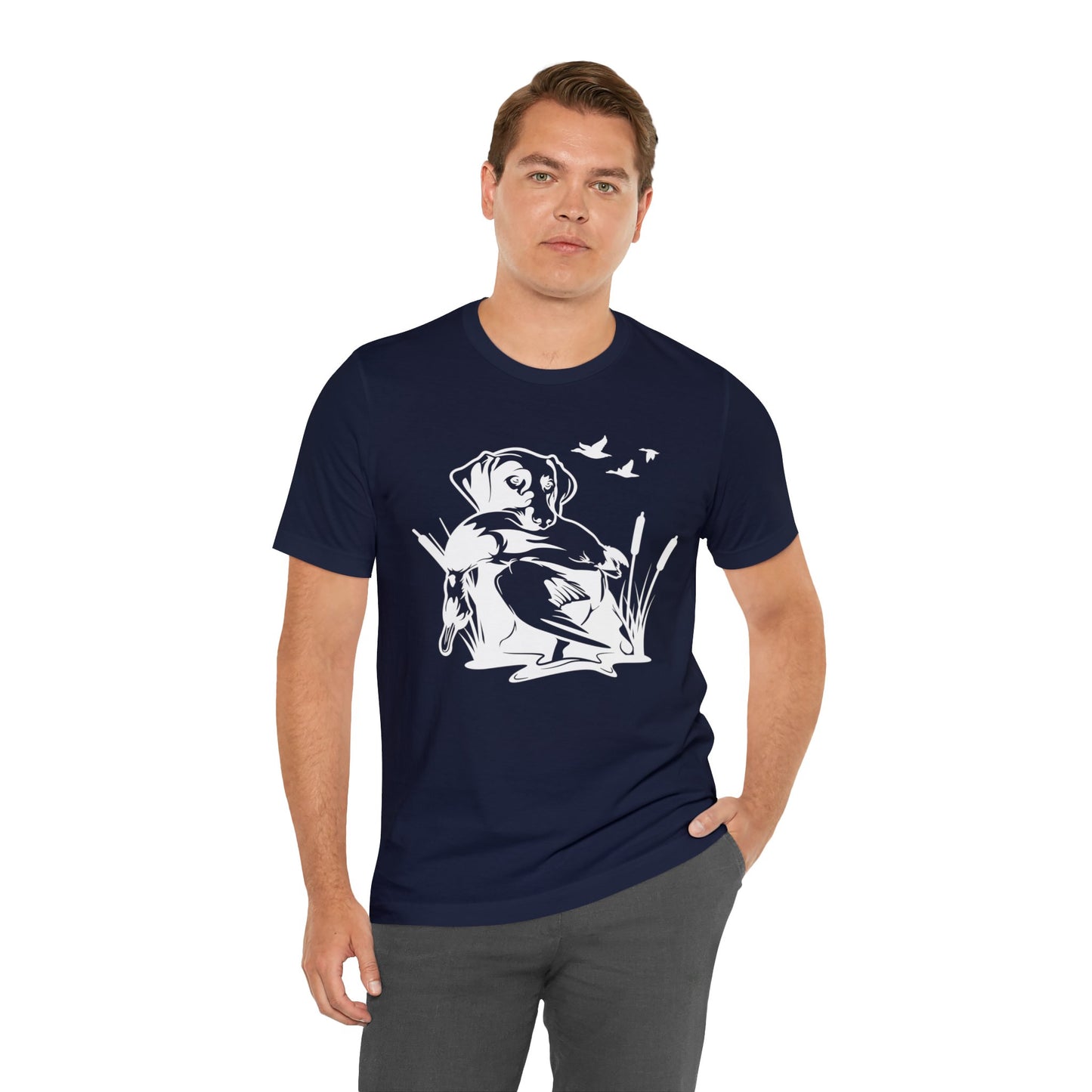 Hunting Dog with Duck T-Shirt