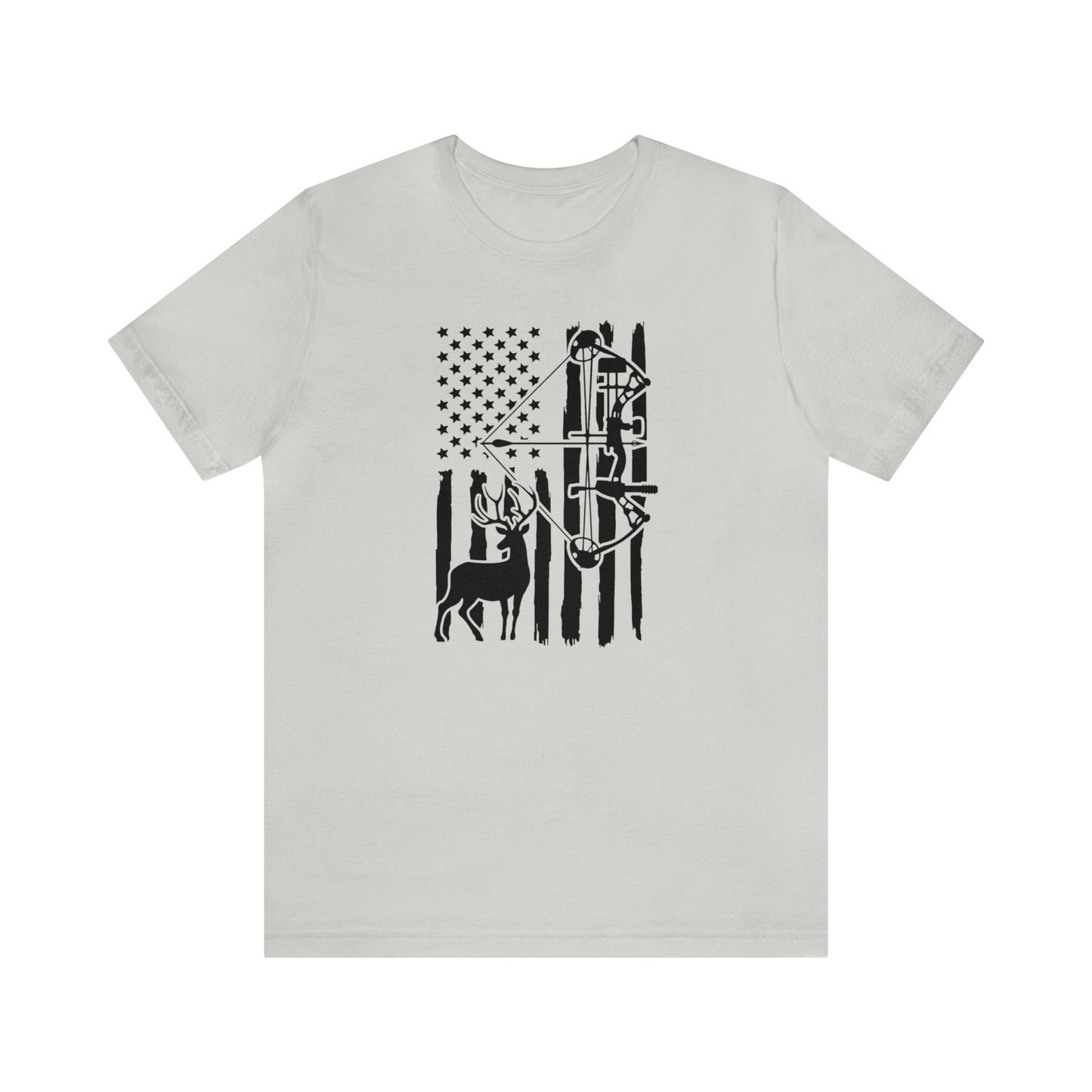 Bow Hunting American Flag T-Shirt