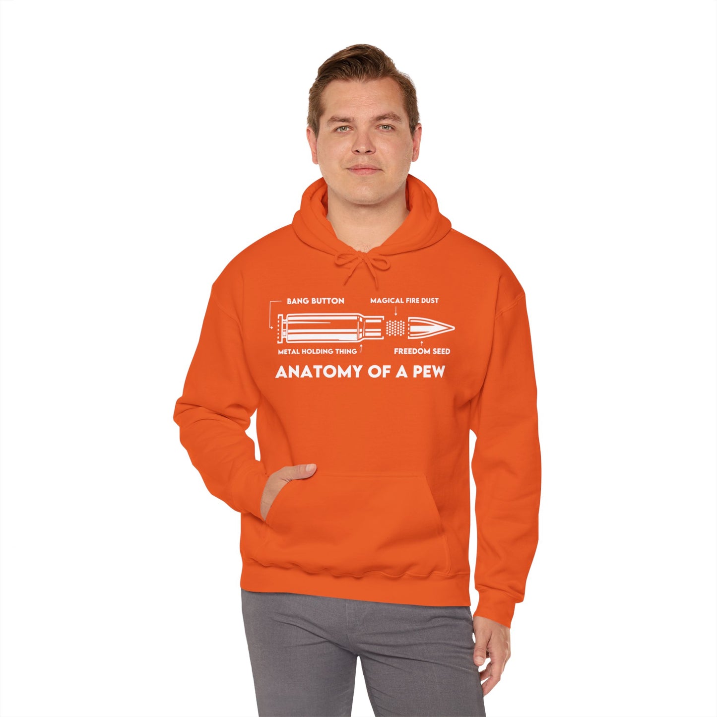 Anatomy of A Pew Hooded Sweatshirt