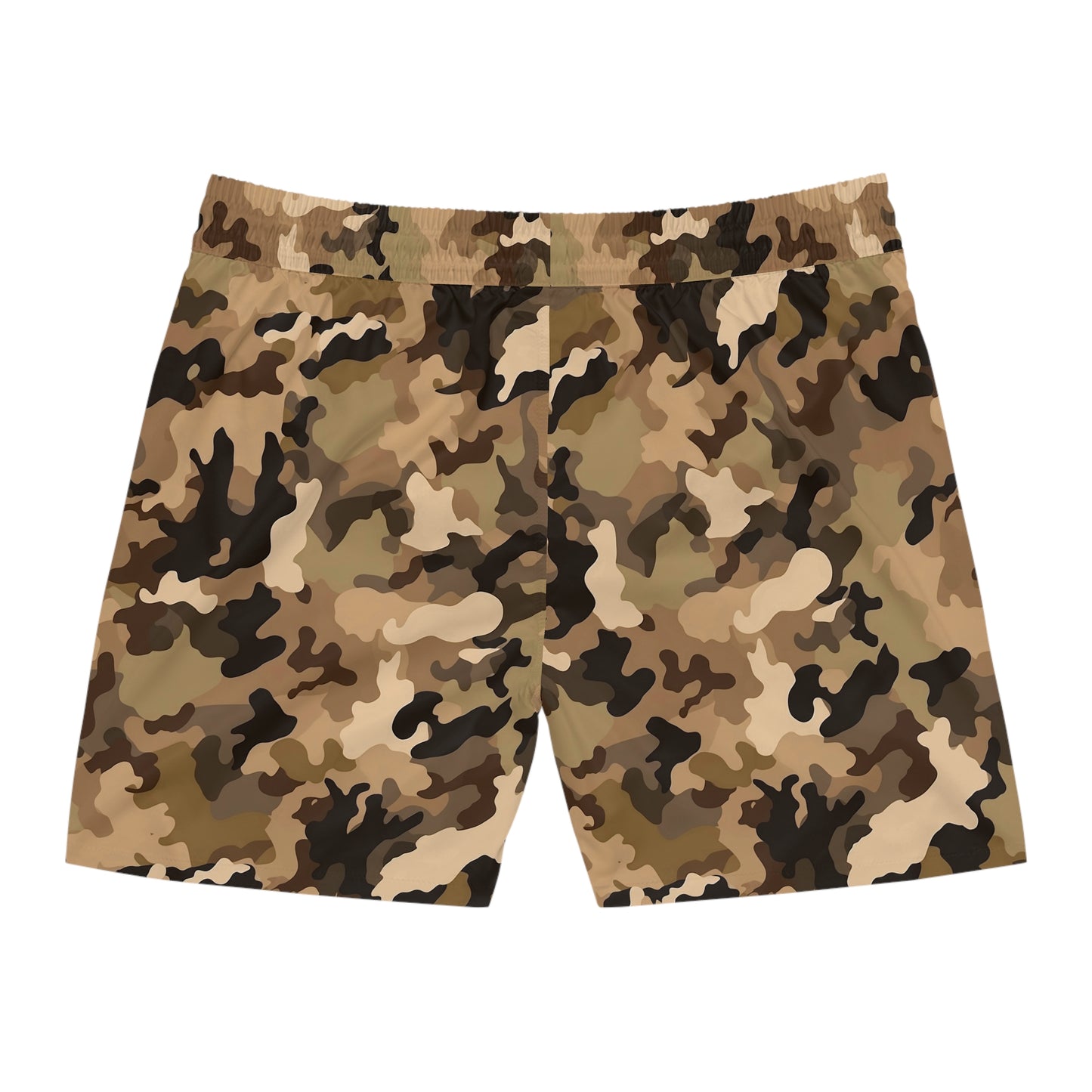 Brown Camo Swim Trunks