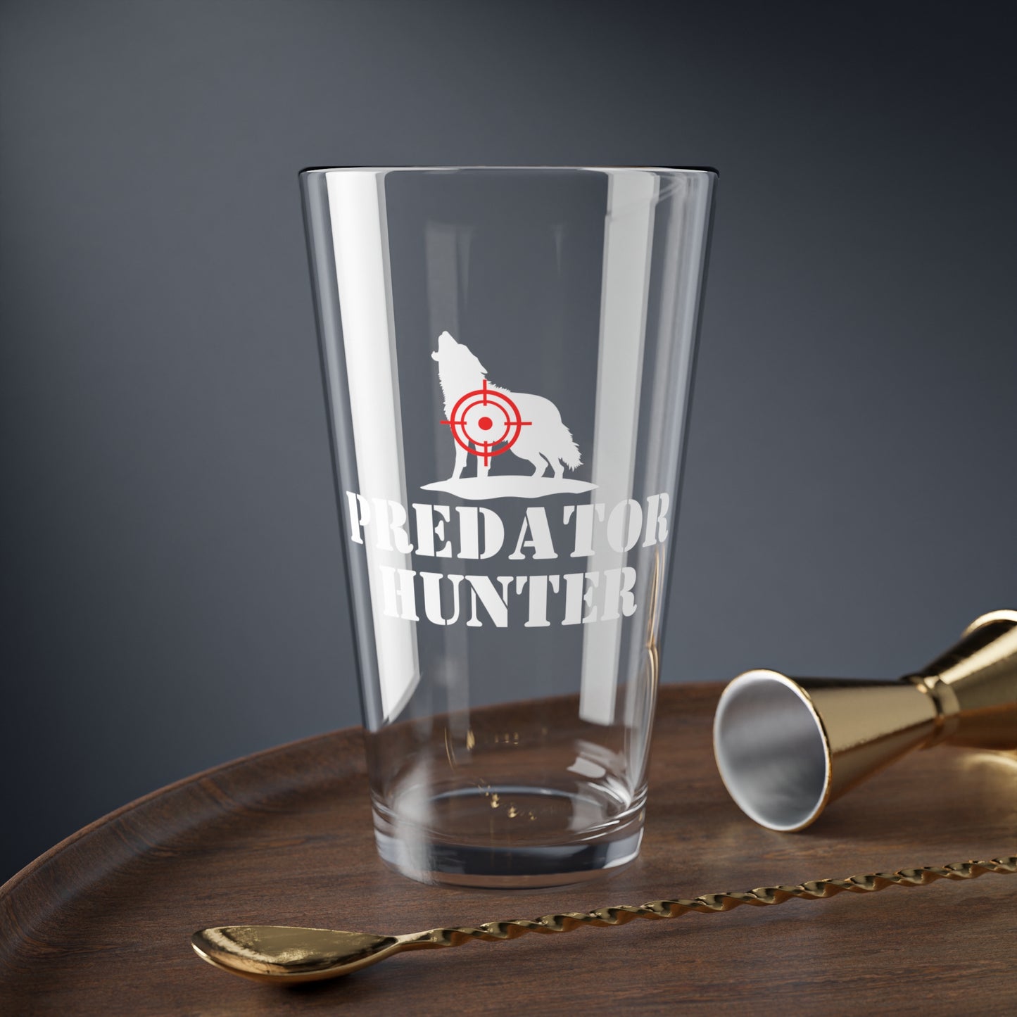 Coyote Predator Hunter Pint Glass