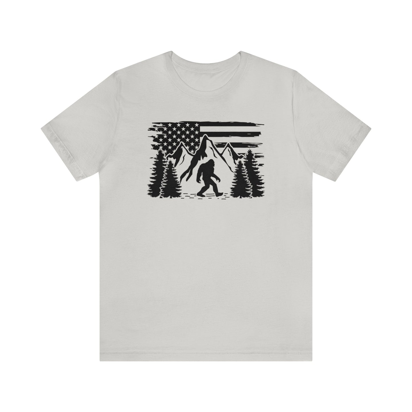 Bigfoot American Flag T-Shirt