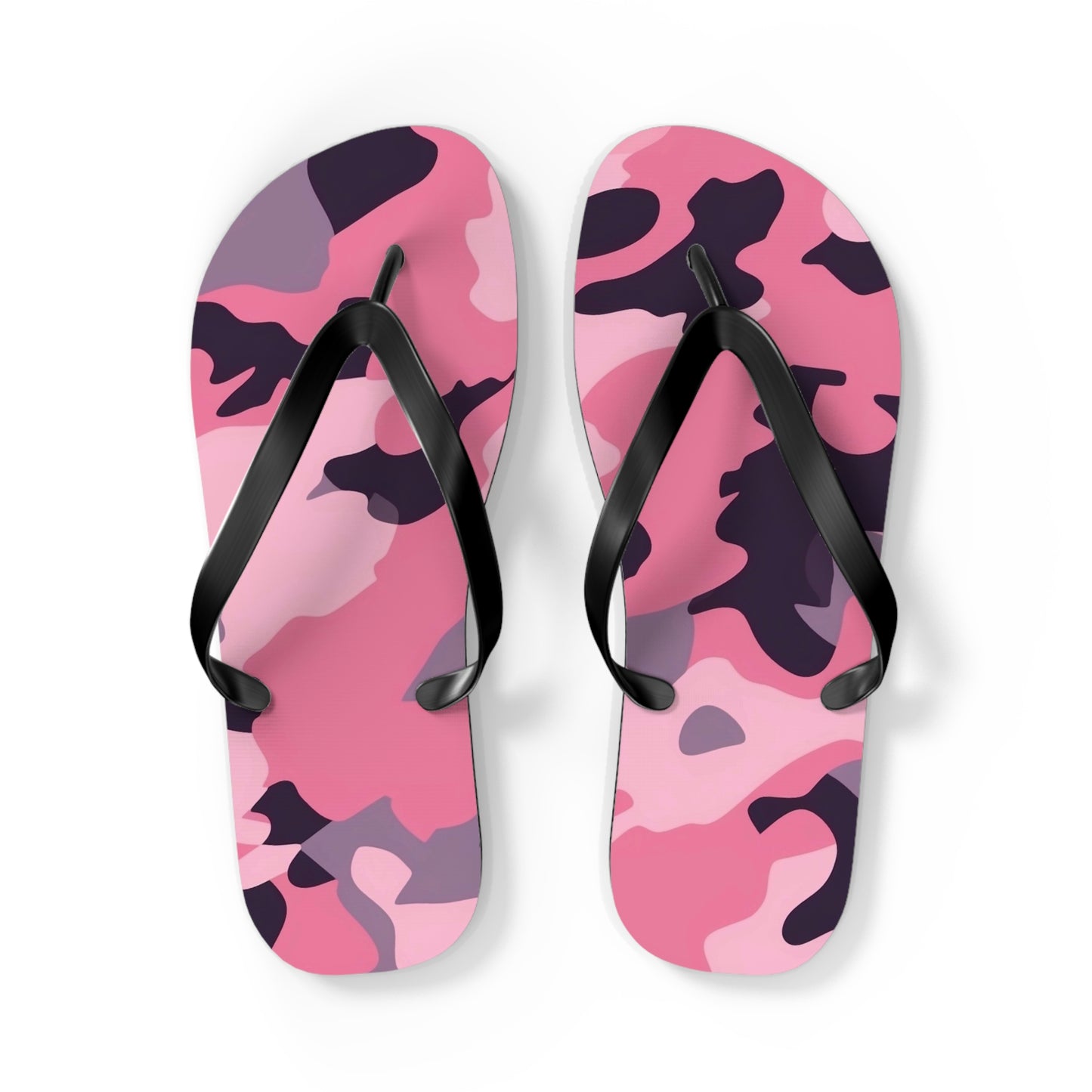 Pink Camo Flip Flops