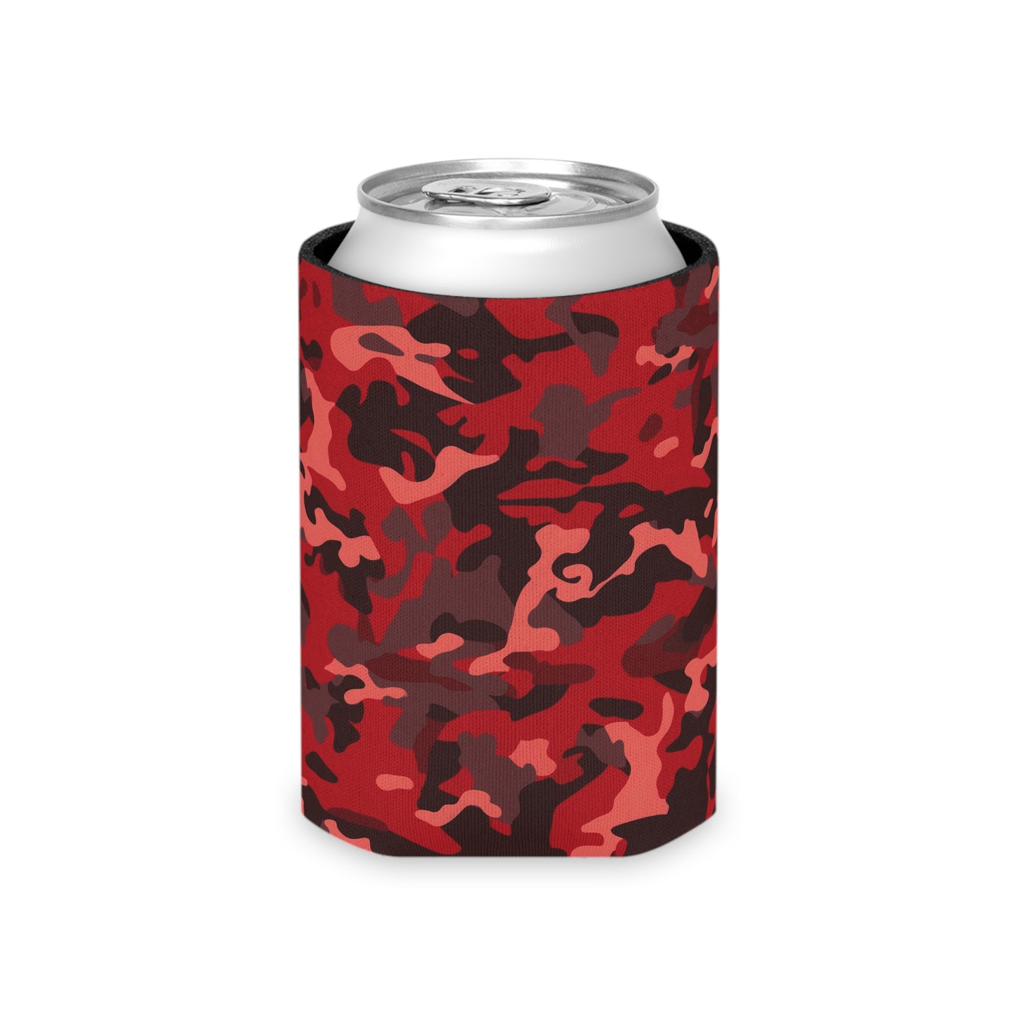 Red Camo Can Cooler