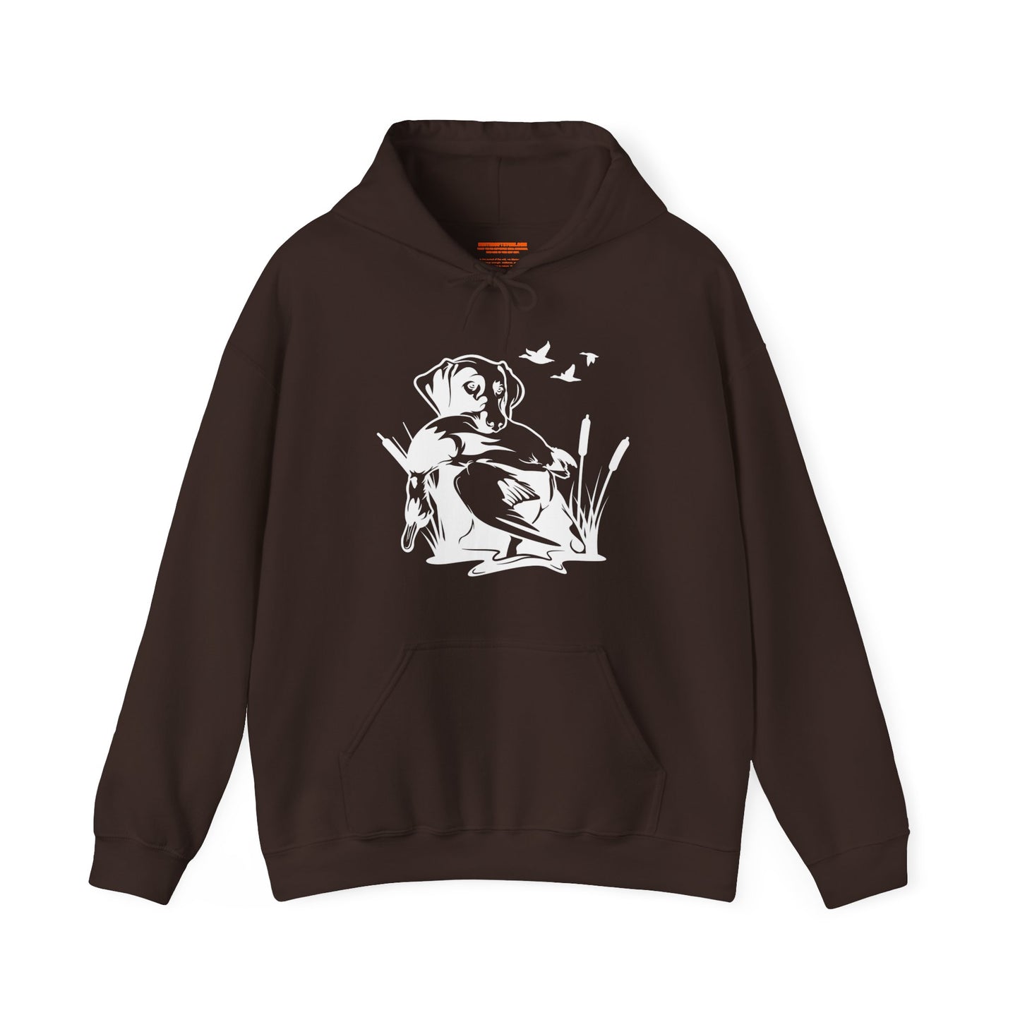 Duck Hunting Dog Scene Hooded Sweatshirt