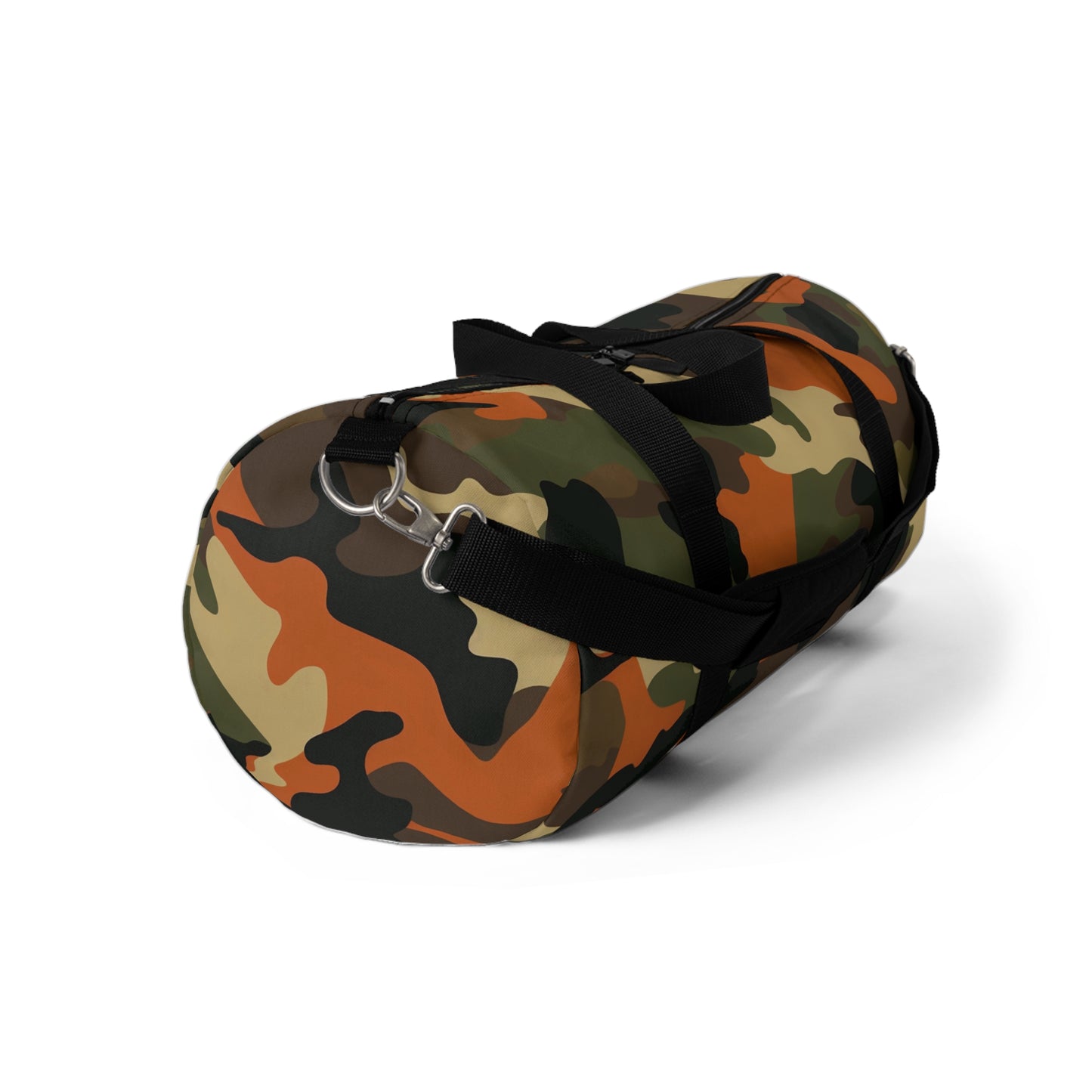 Orange Camo Duffel Bag