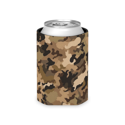 Brown Camo Can Cooler