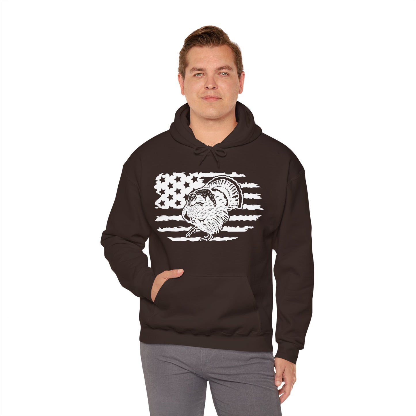 Turkey American Flag Hooded Sweatshirt