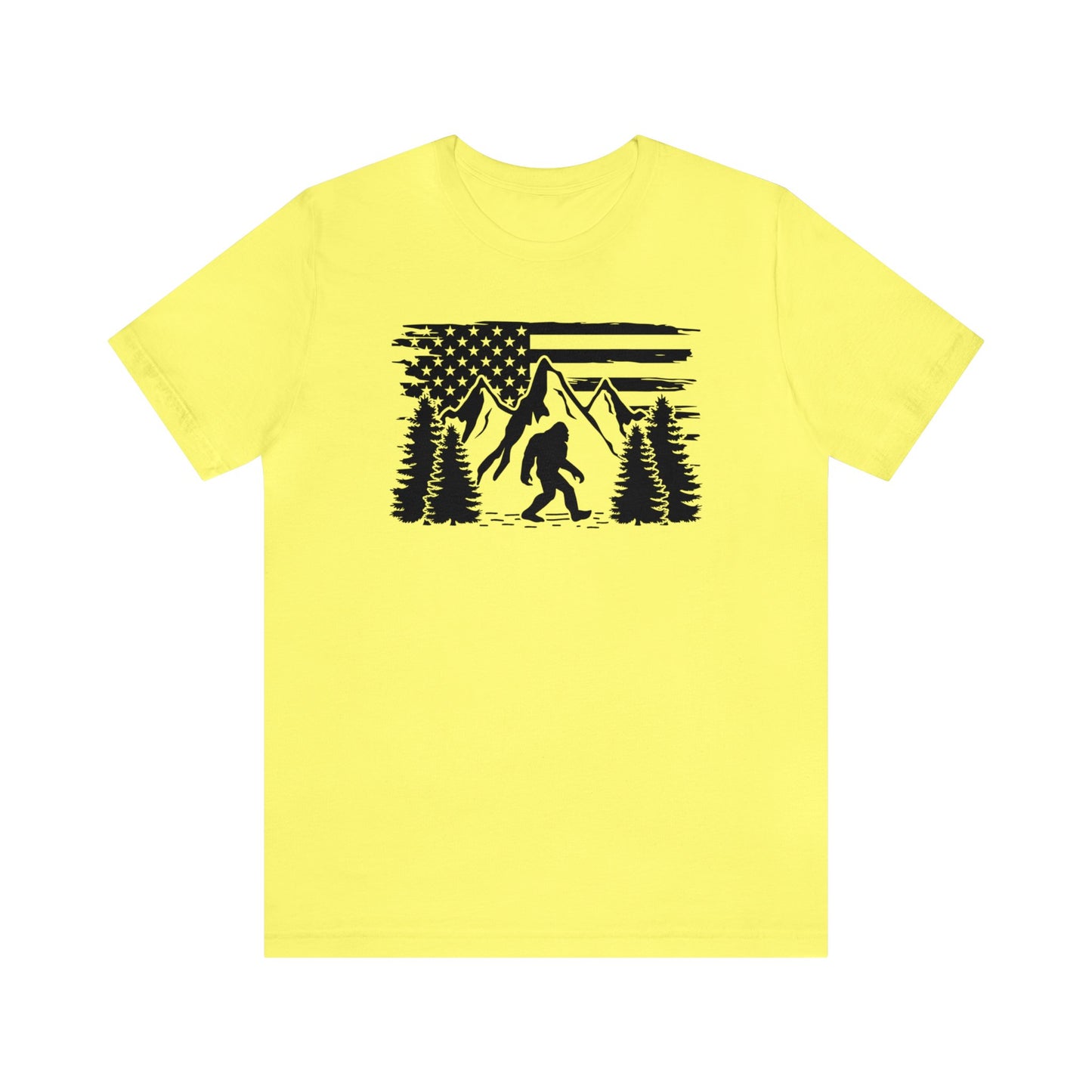 Bigfoot American Flag T-Shirt