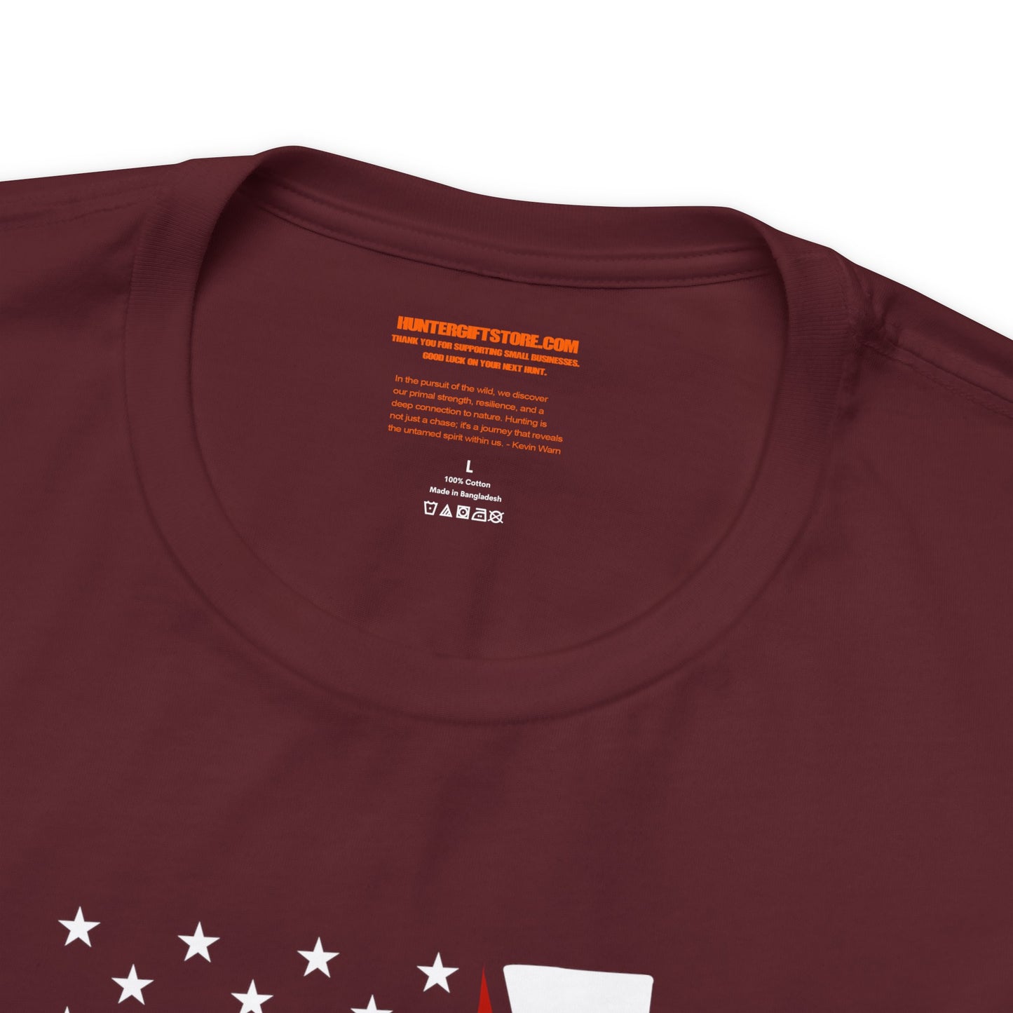 Elk American Flag Gun T-Shirt