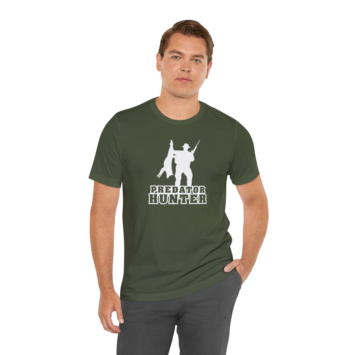 Predator Hunter Holding Coyote T-Shirt