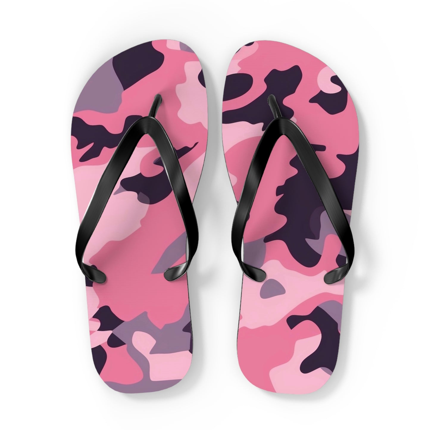 Pink Camo Flip Flops