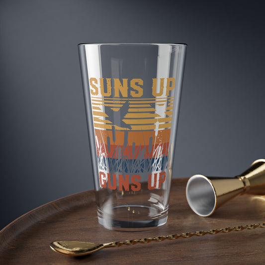 Suns Up Guns Up Duck Hunting Pint Glass