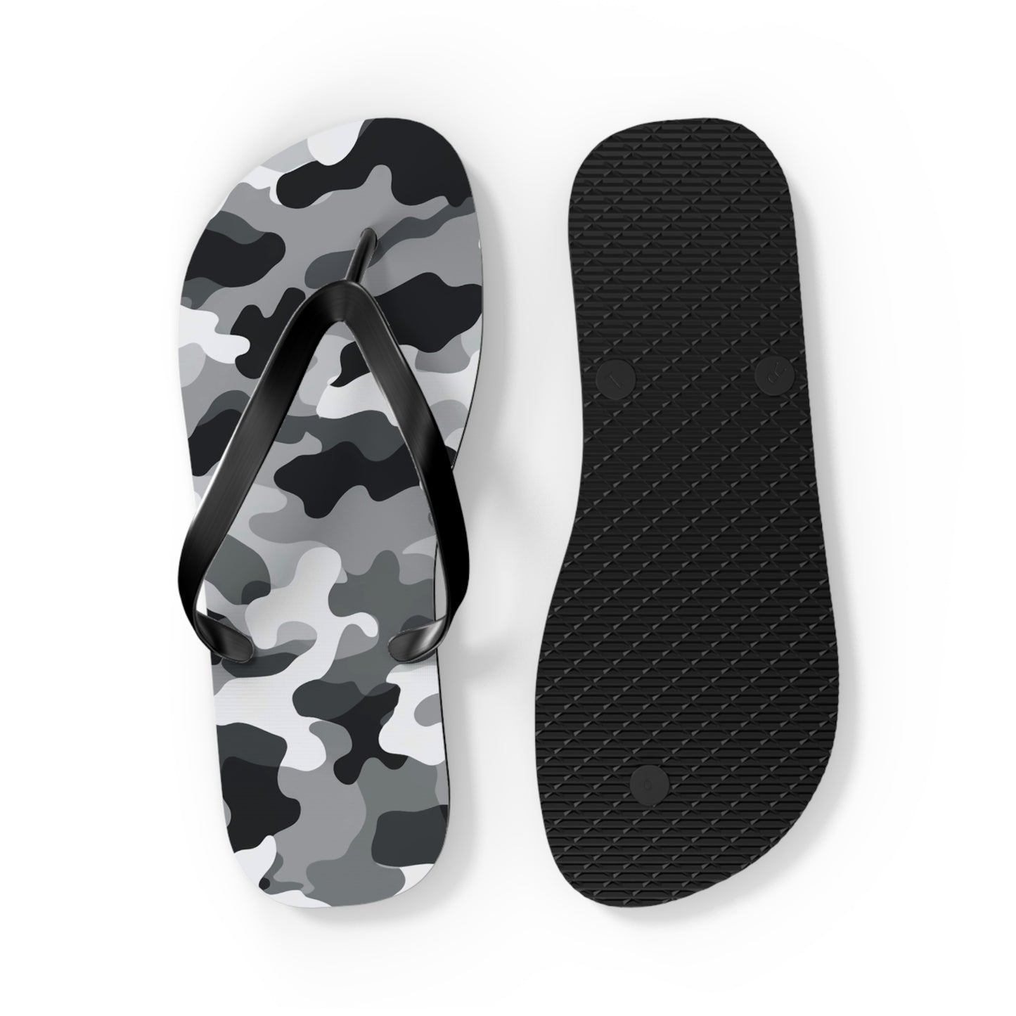 White Camo Flip Flops