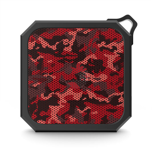 Red Camo Waterproof Bluetooth Speaker