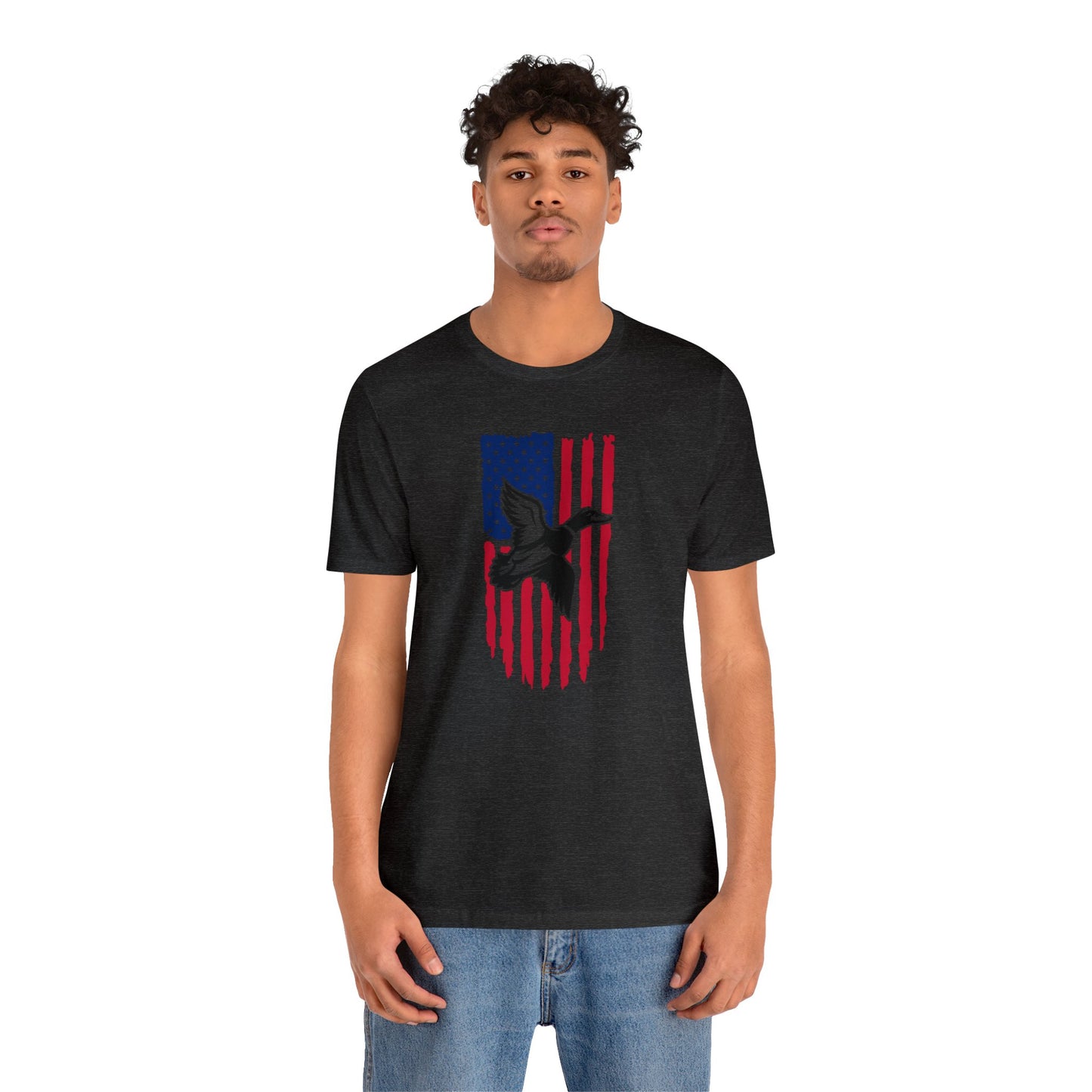 Duck Flying American Flag T-Shirt