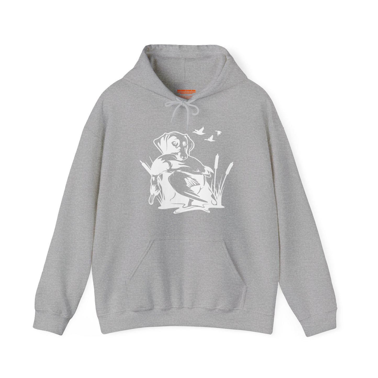 Duck Hunting Dog Scene Hooded Sweatshirt