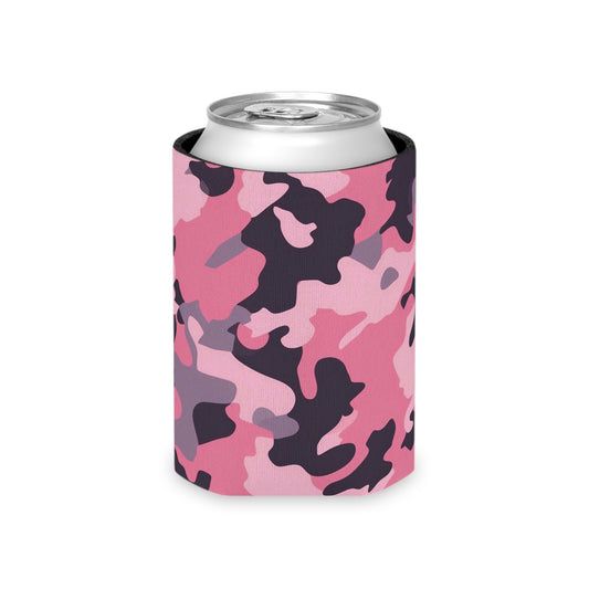 Pink Camo Can Cooler