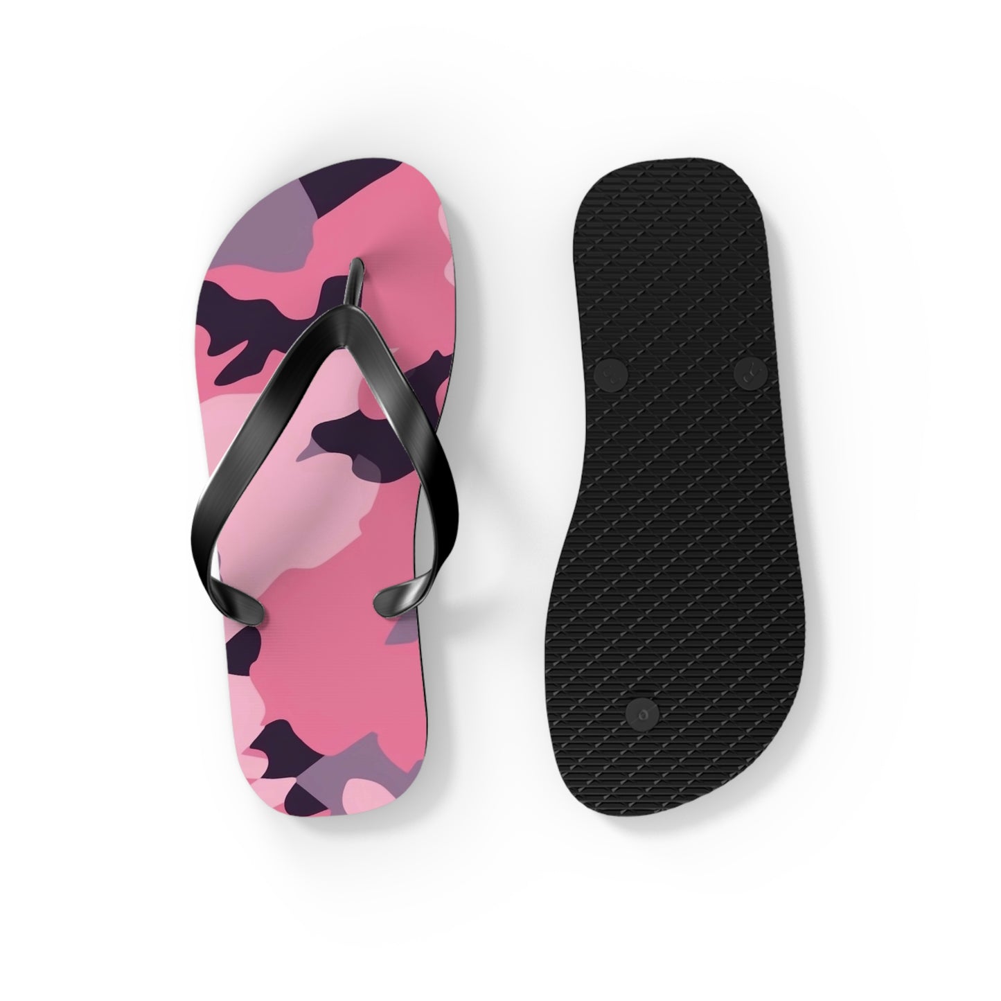 Pink Camo Flip Flops